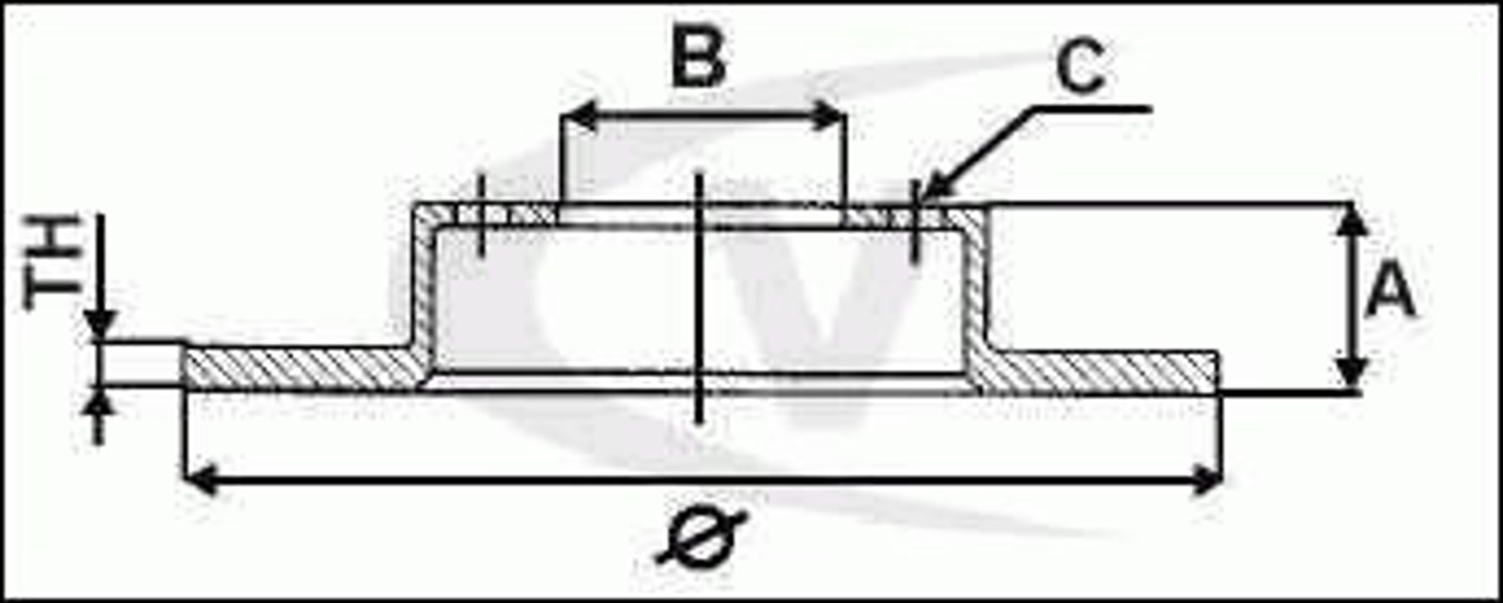 Диск тормозной VAICO V25-40004