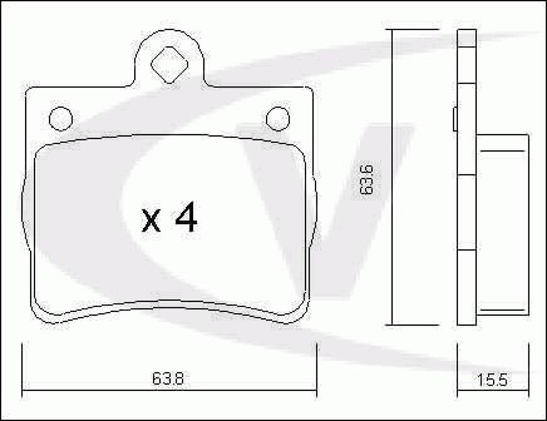 Комплект тормозных колодок дисковый тормоз VAICO V30-8123