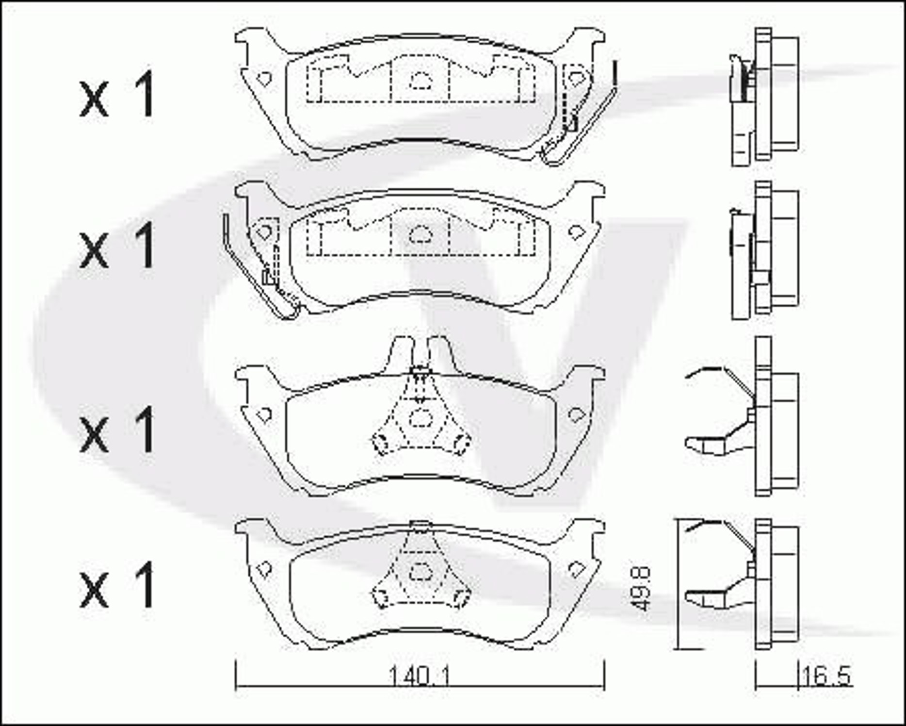 Колодки тормозные дисковые VAICO V30-8152