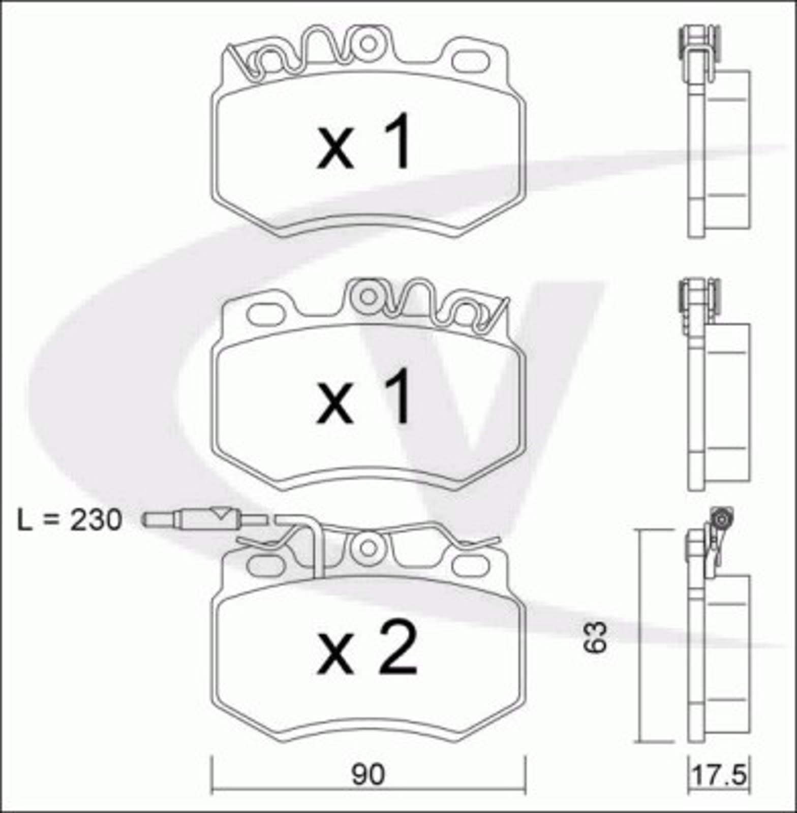 Колодки тормозные дисковые VAICO V42-4104