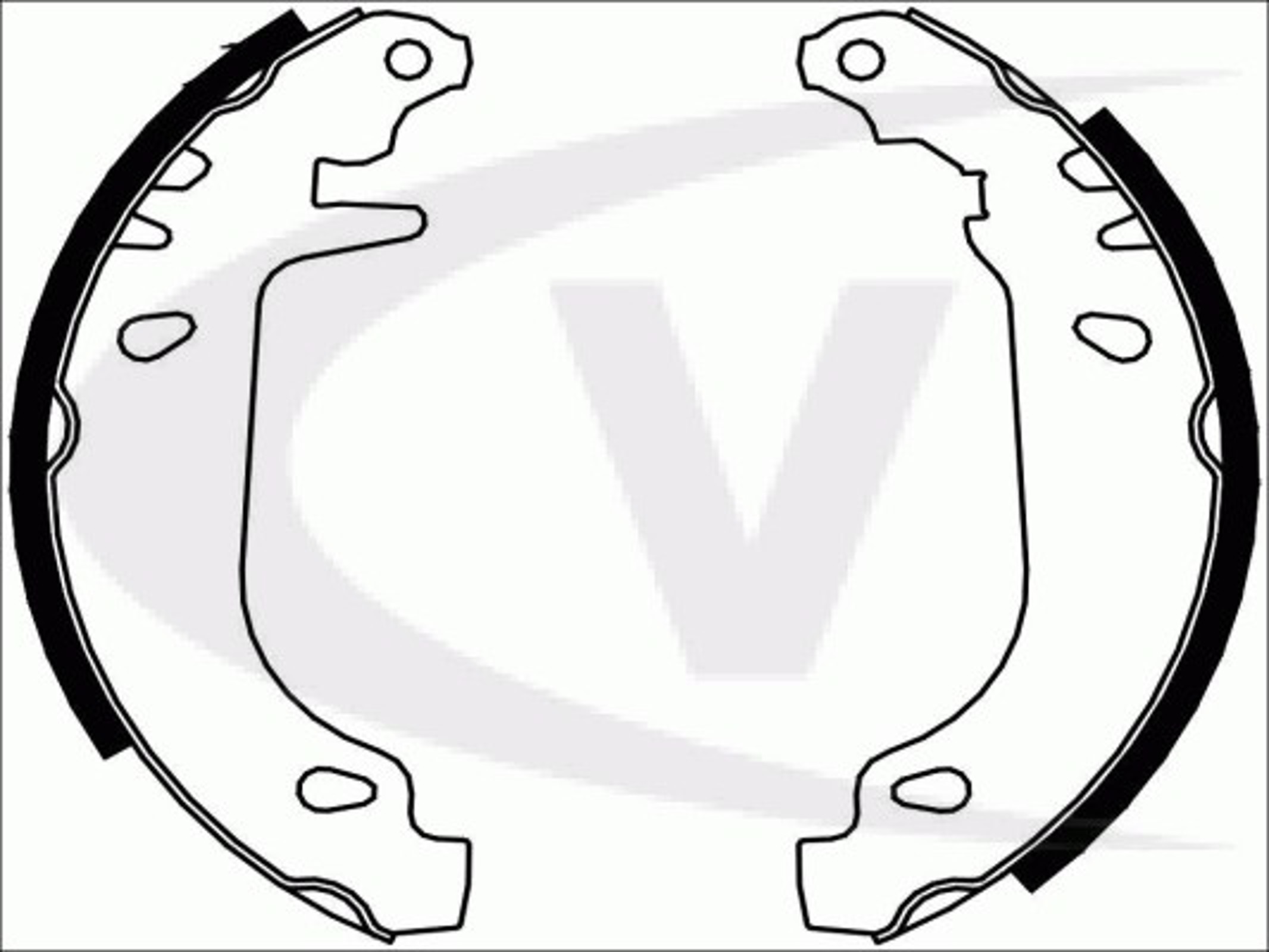 Комплект тормозных колодок VAICO V42-4124