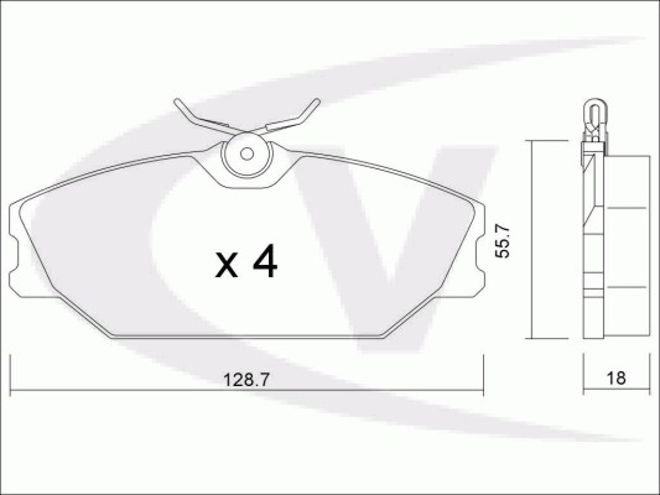 Колодки тормозные дисковые VAICO V46-0149