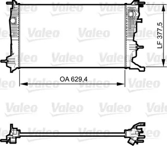Радиатор системы охлаждения VALEO 735607
