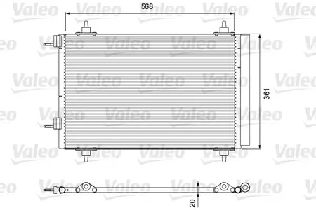 Конденсатор кондиционера VALEO 818171