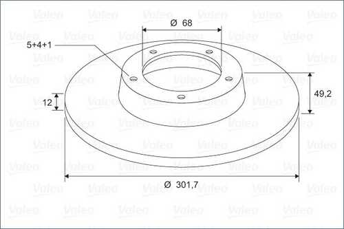 Тормозной диск VALEO 297125