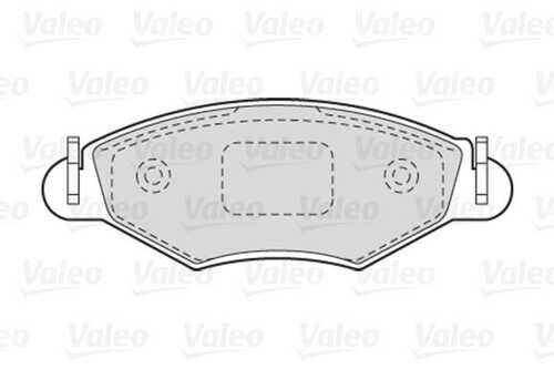 Комплект тормозных колодок дискового тормоза VALEO 301461