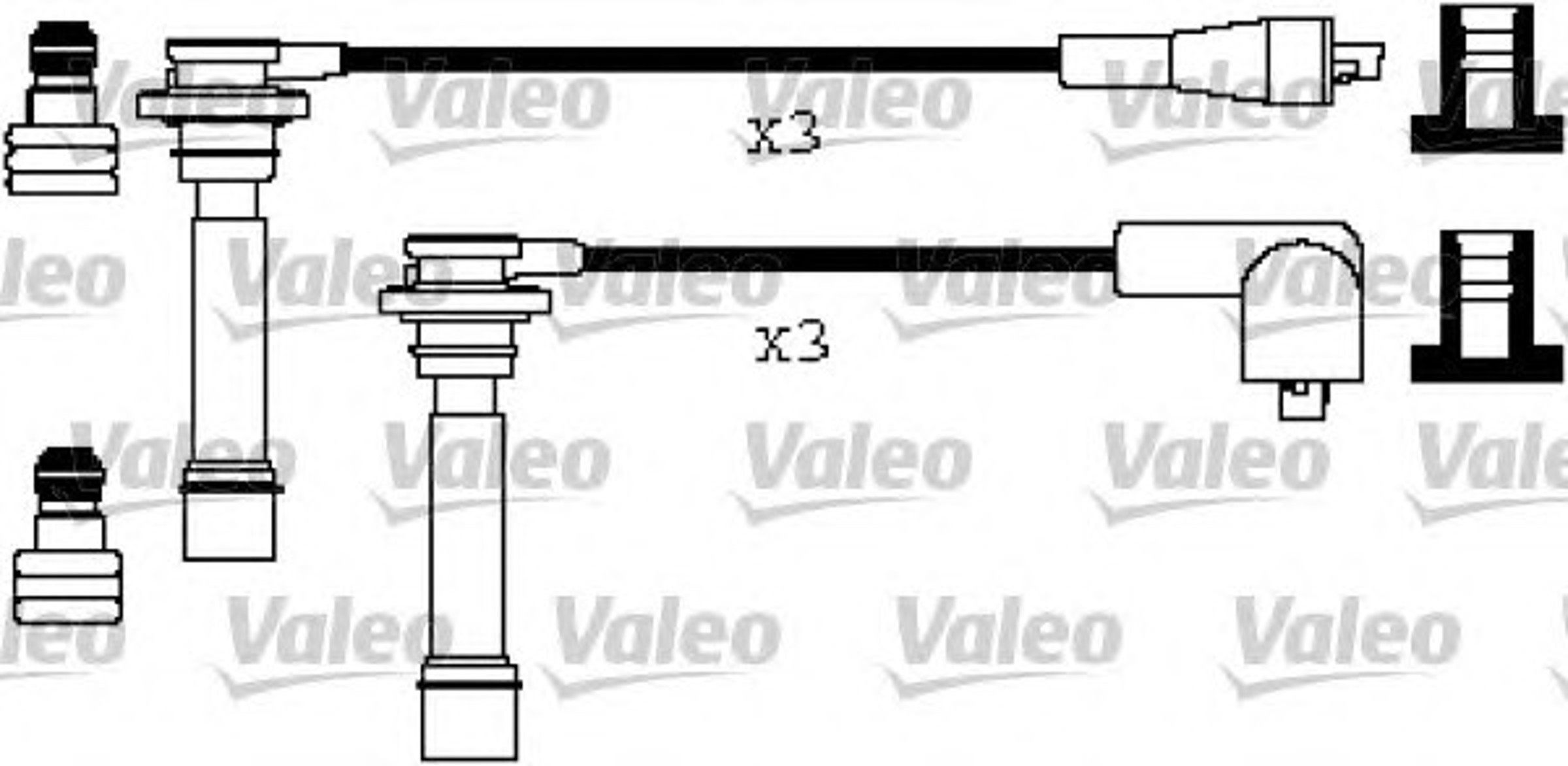 Комплект проводов зажигания VALEO 346275