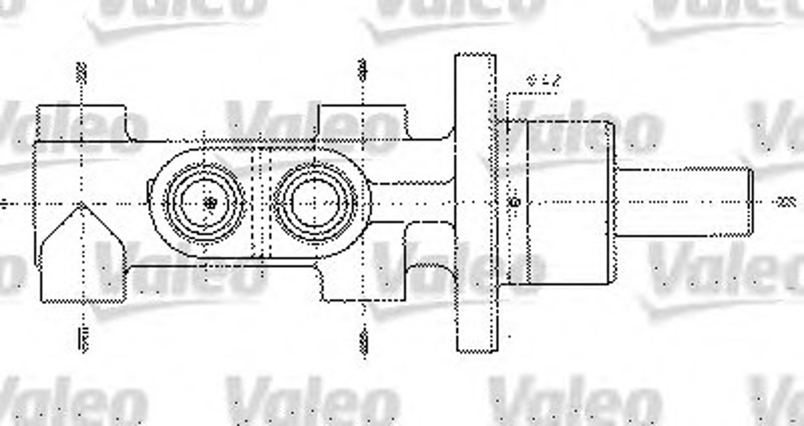 Цилиндр тормозной главный VALEO 402303