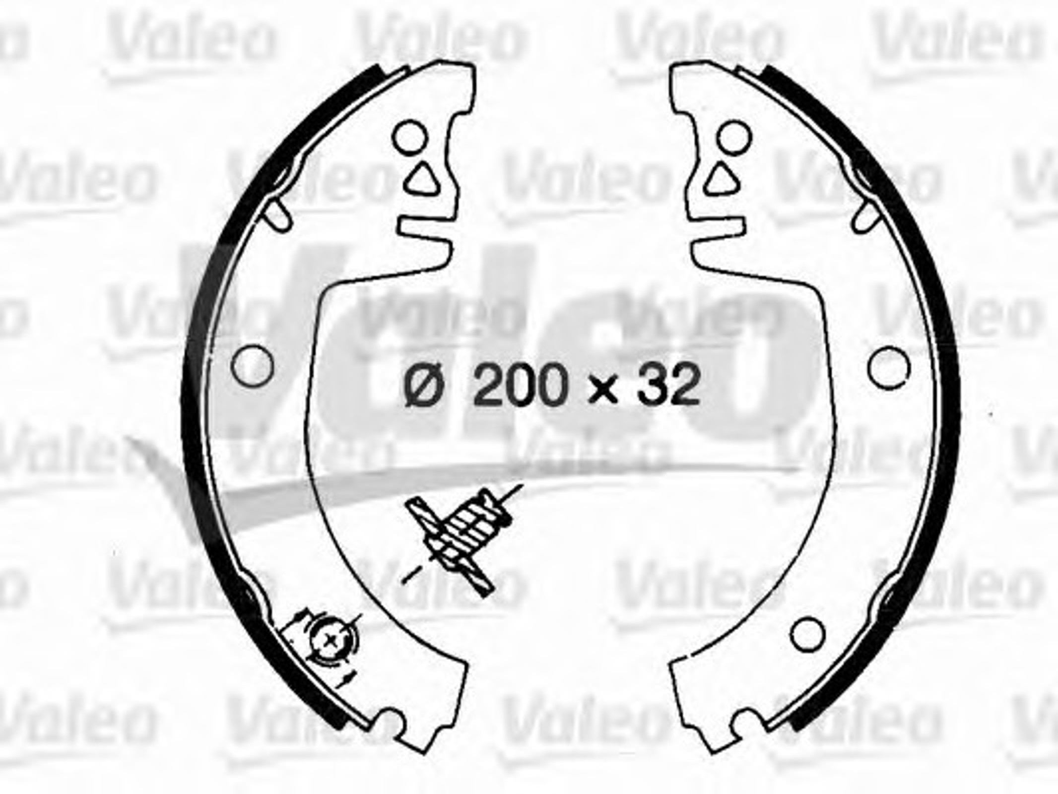 Комплект тормозных колодок VALEO 562574