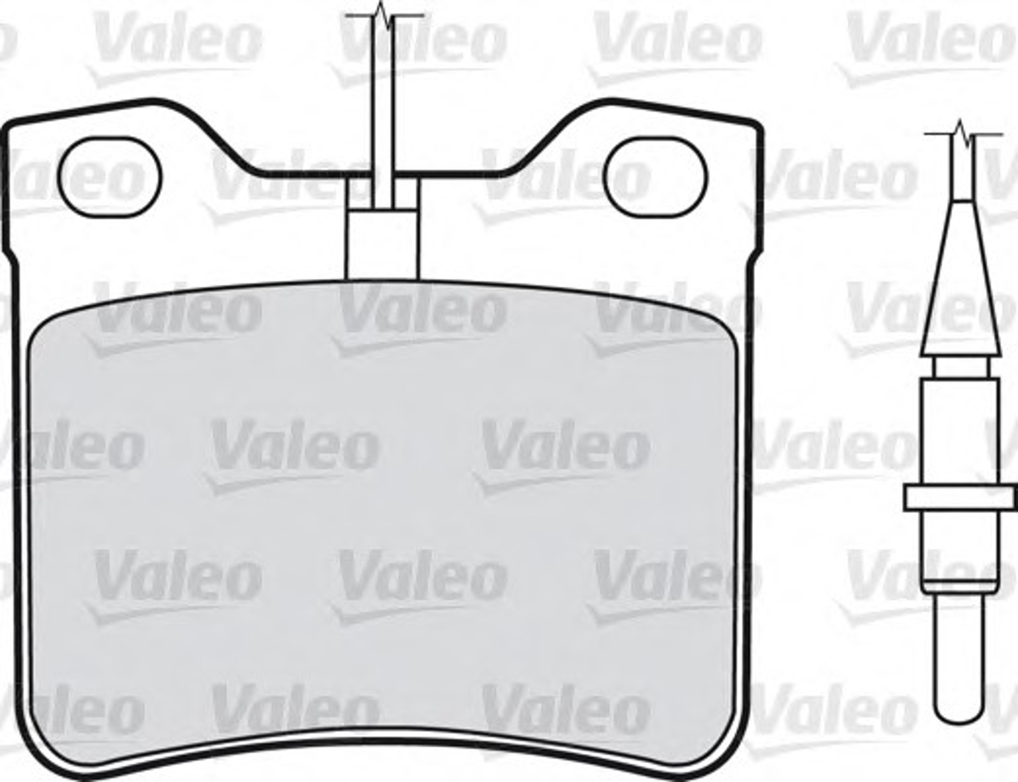 Комплект тормозных колодок дисковый тормоз VALEO 598062