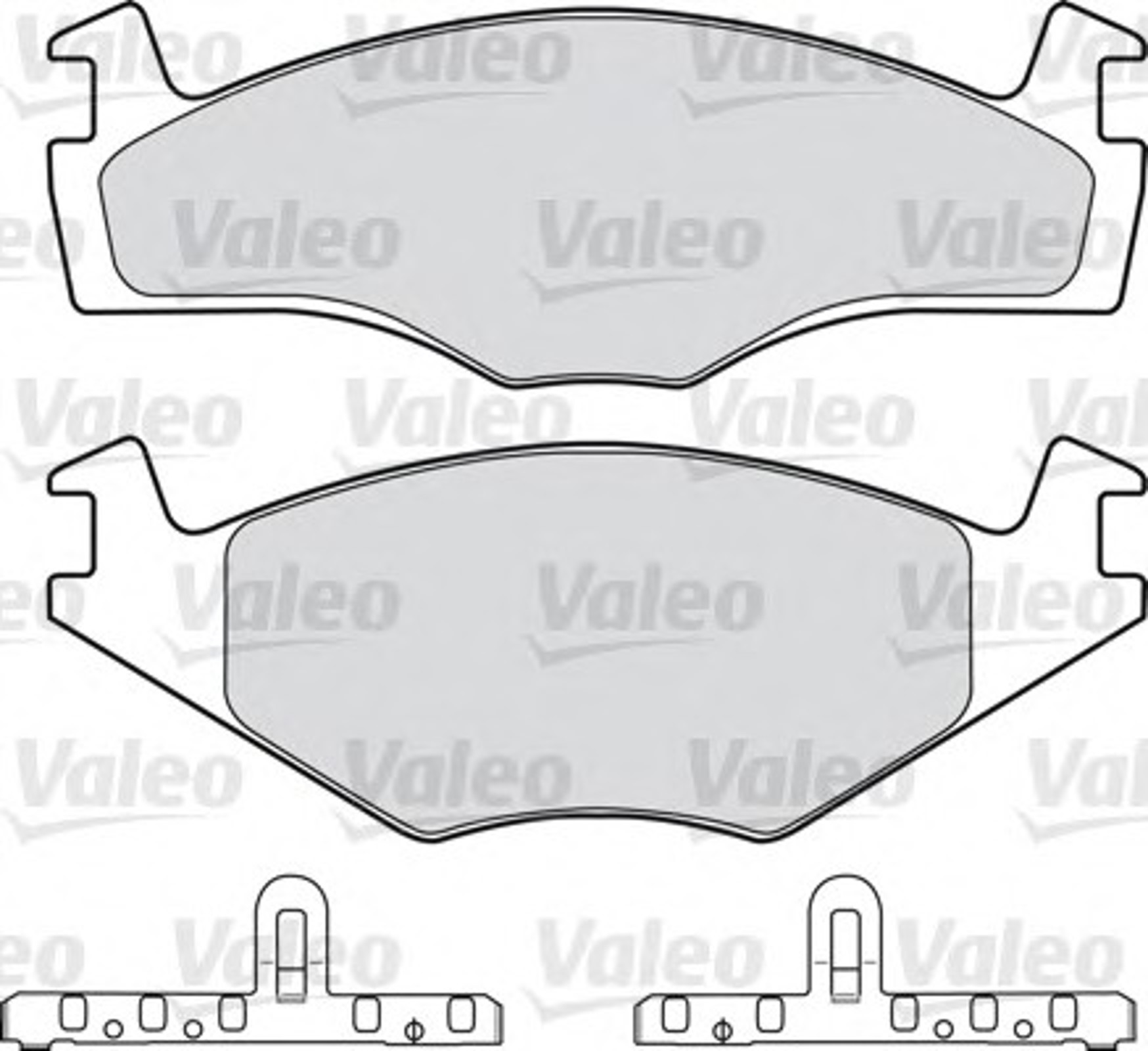 Комплект тормозных колодок дисковый тормоз VALEO 598124