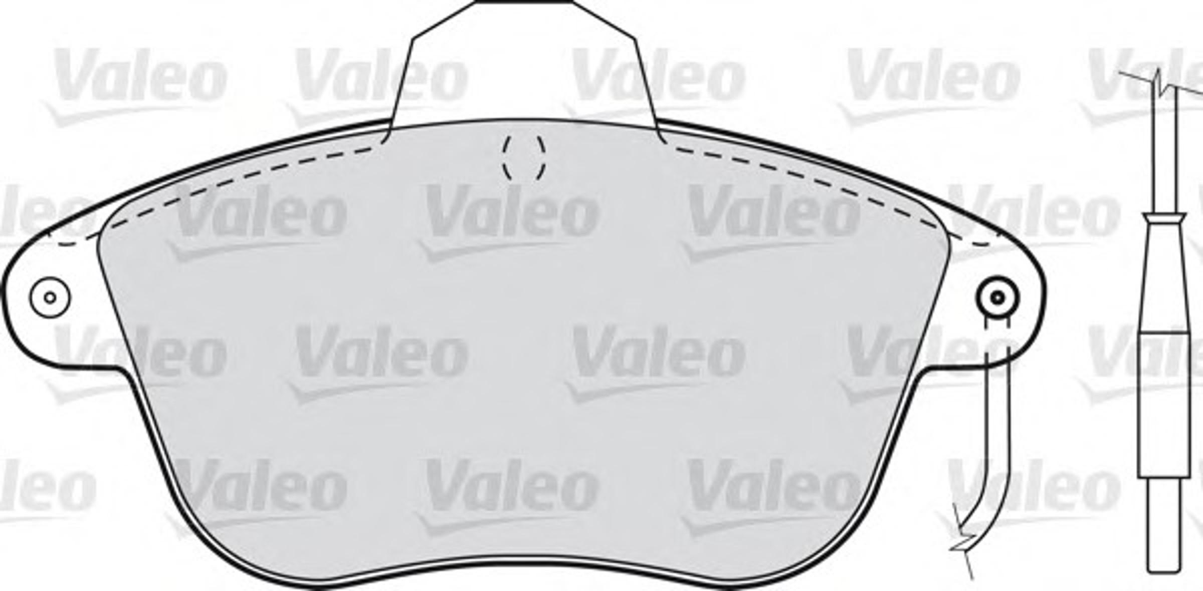 Колодки тормозные VALEO 598280
