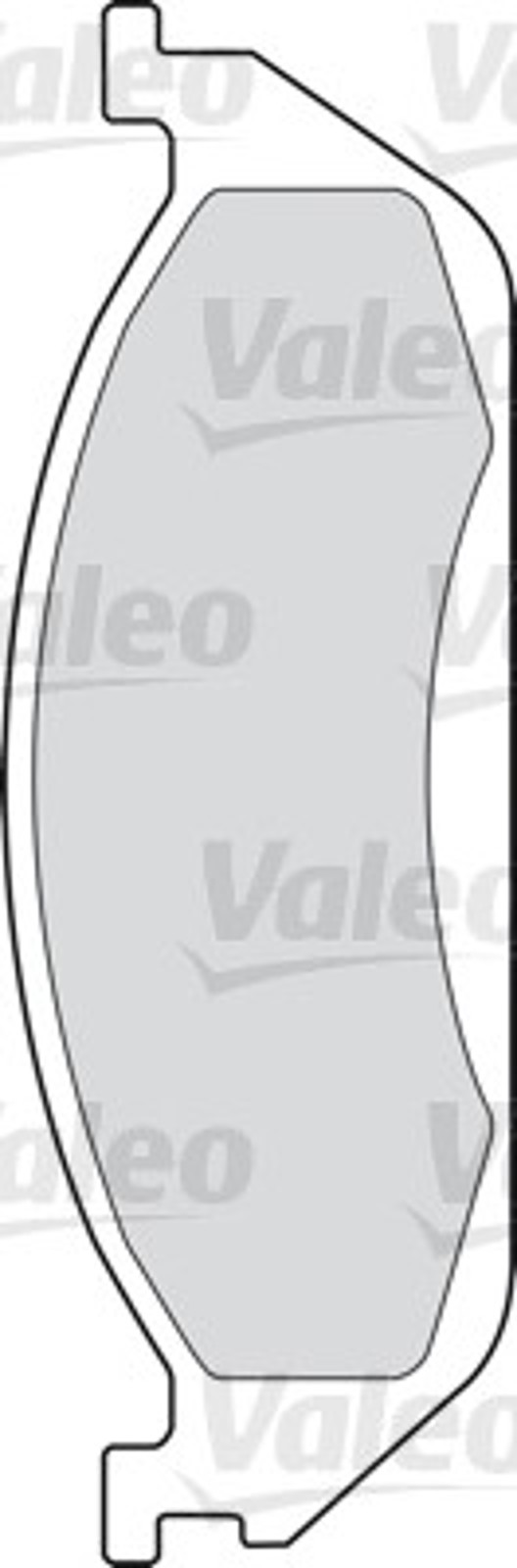 Колодка тормозная дисковая комплект VALEO 598442