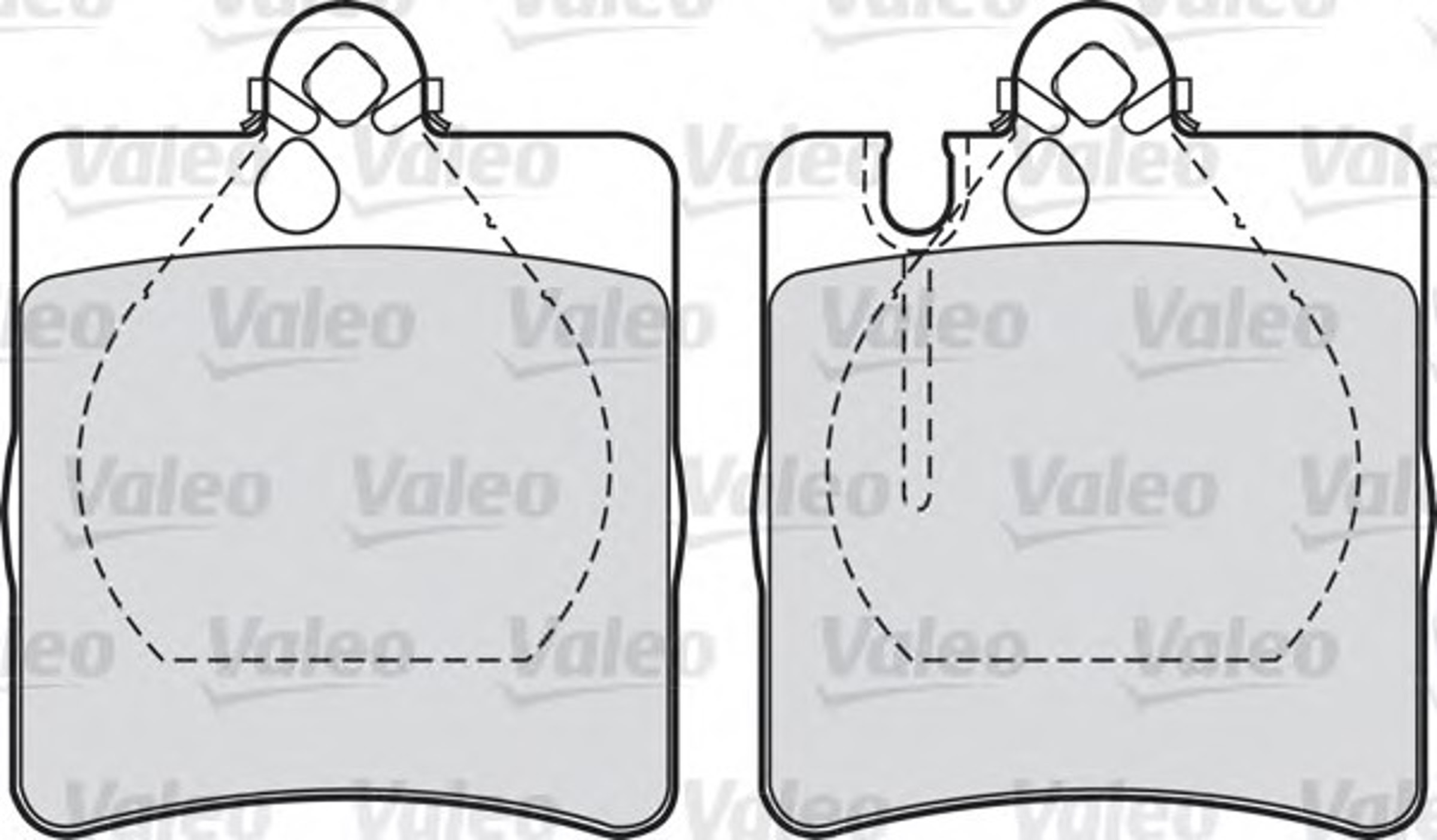 Колодка тормозная дисковая комплект VALEO 598447