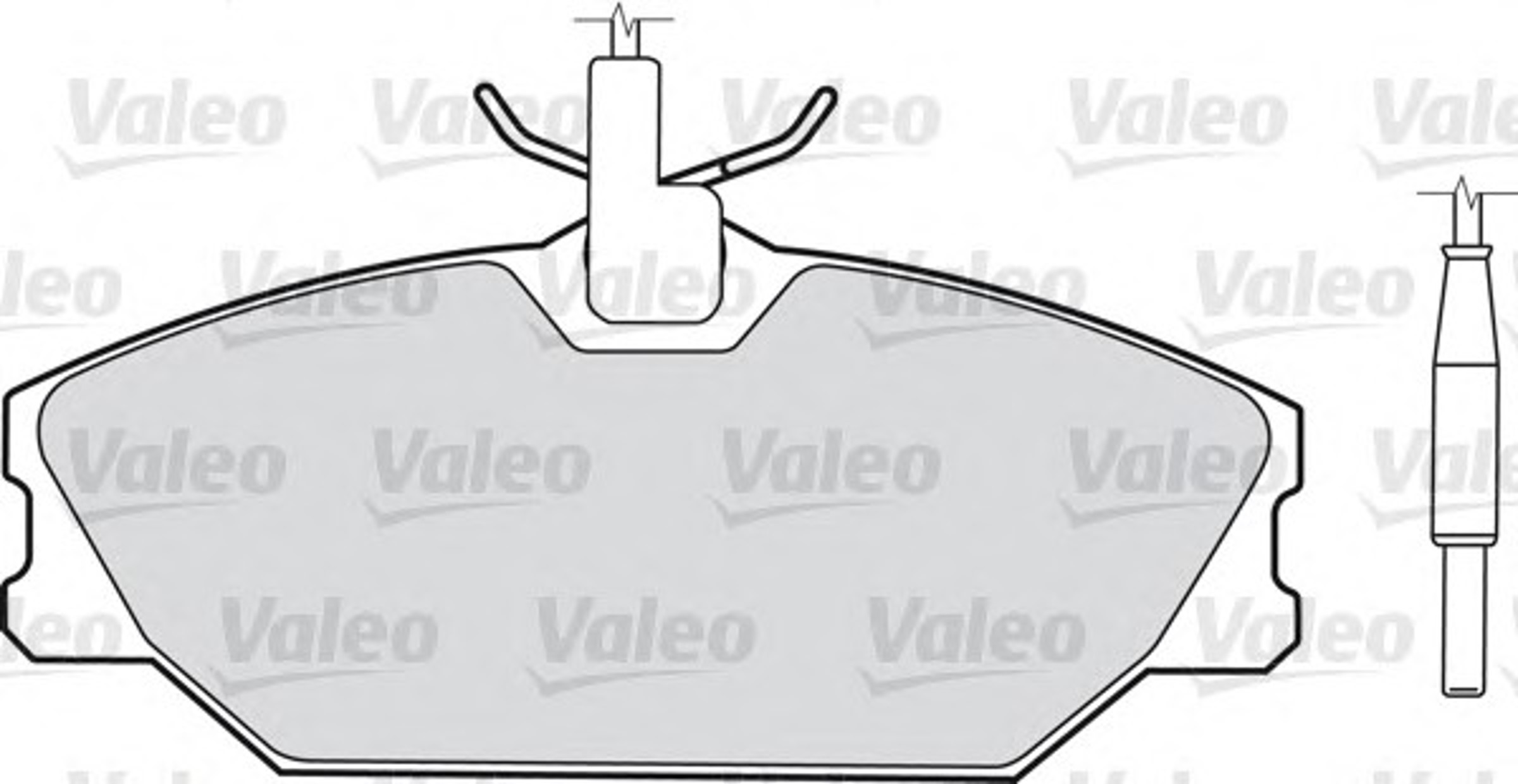 Колодка тормозная дисковая комплект VALEO 598473