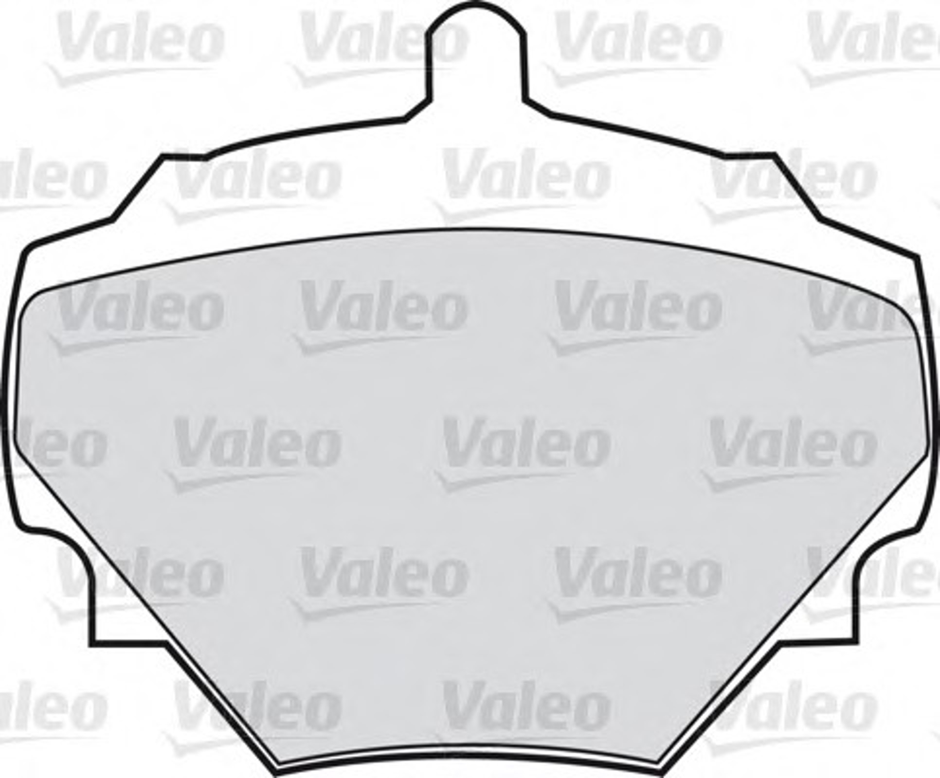 Комплект тормозных колодок дисковый тормоз VALEO 598497