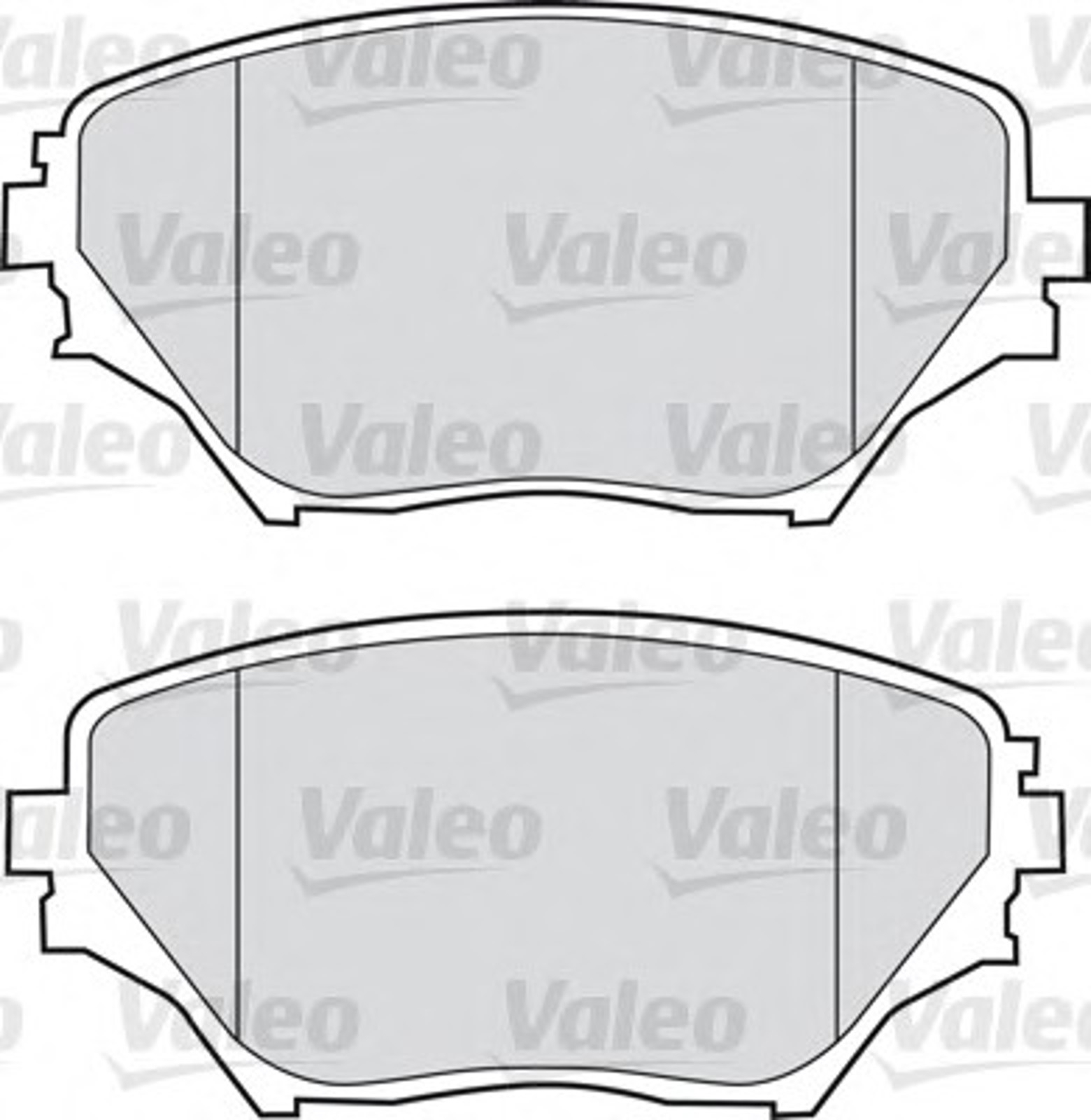 Комплект тормозных колодок дисковый тормоз VALEO 598536