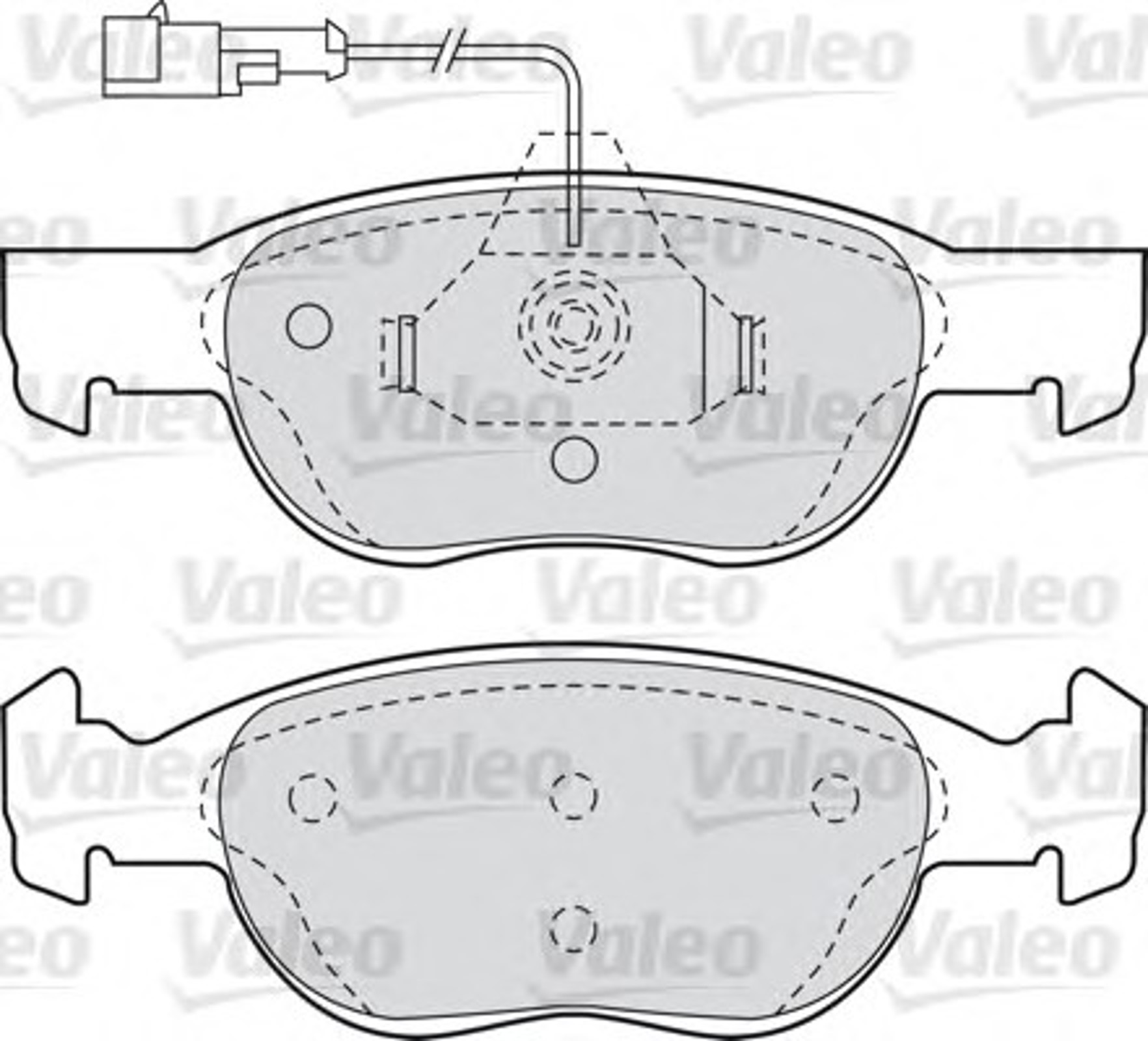 Колодки тормозные дисковые VALEO 598607