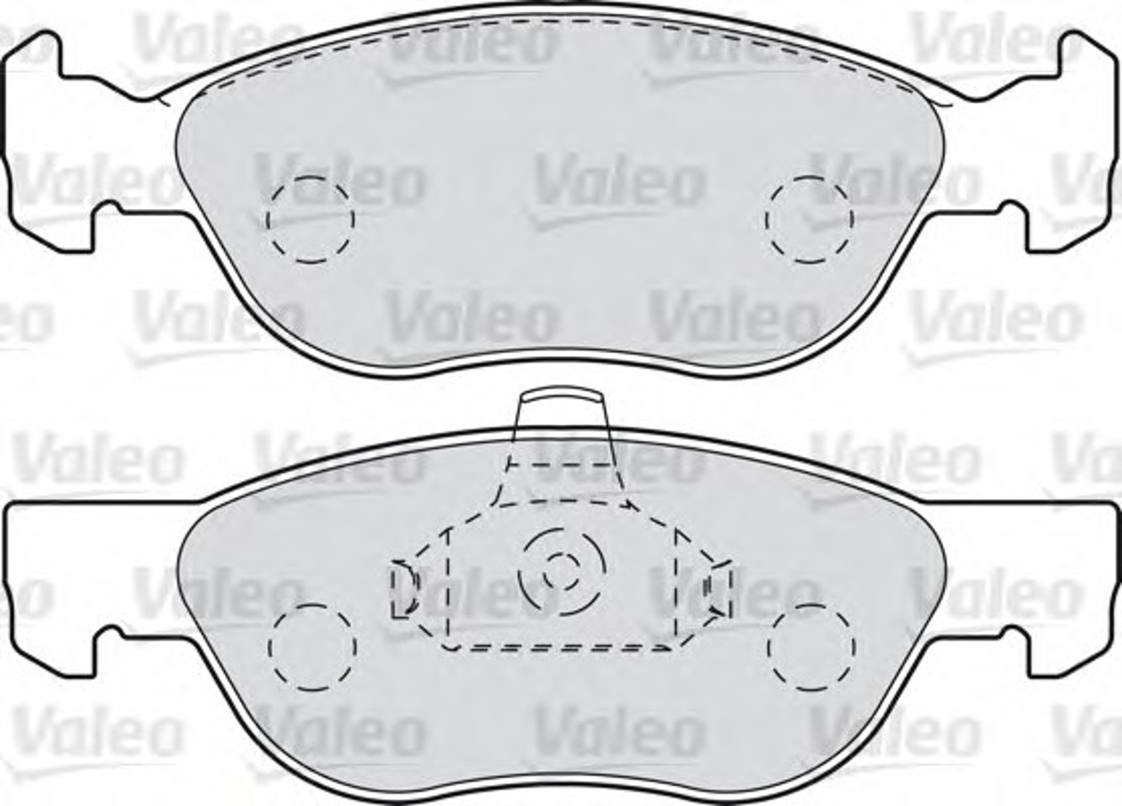 Колодки тормозные дисковые VALEO 598611
