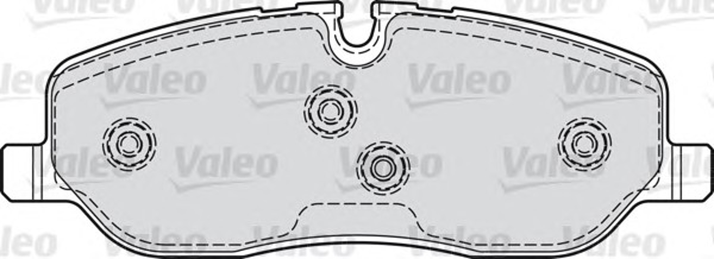 Комплект тормозных колодок дисковый тормоз VALEO 598741