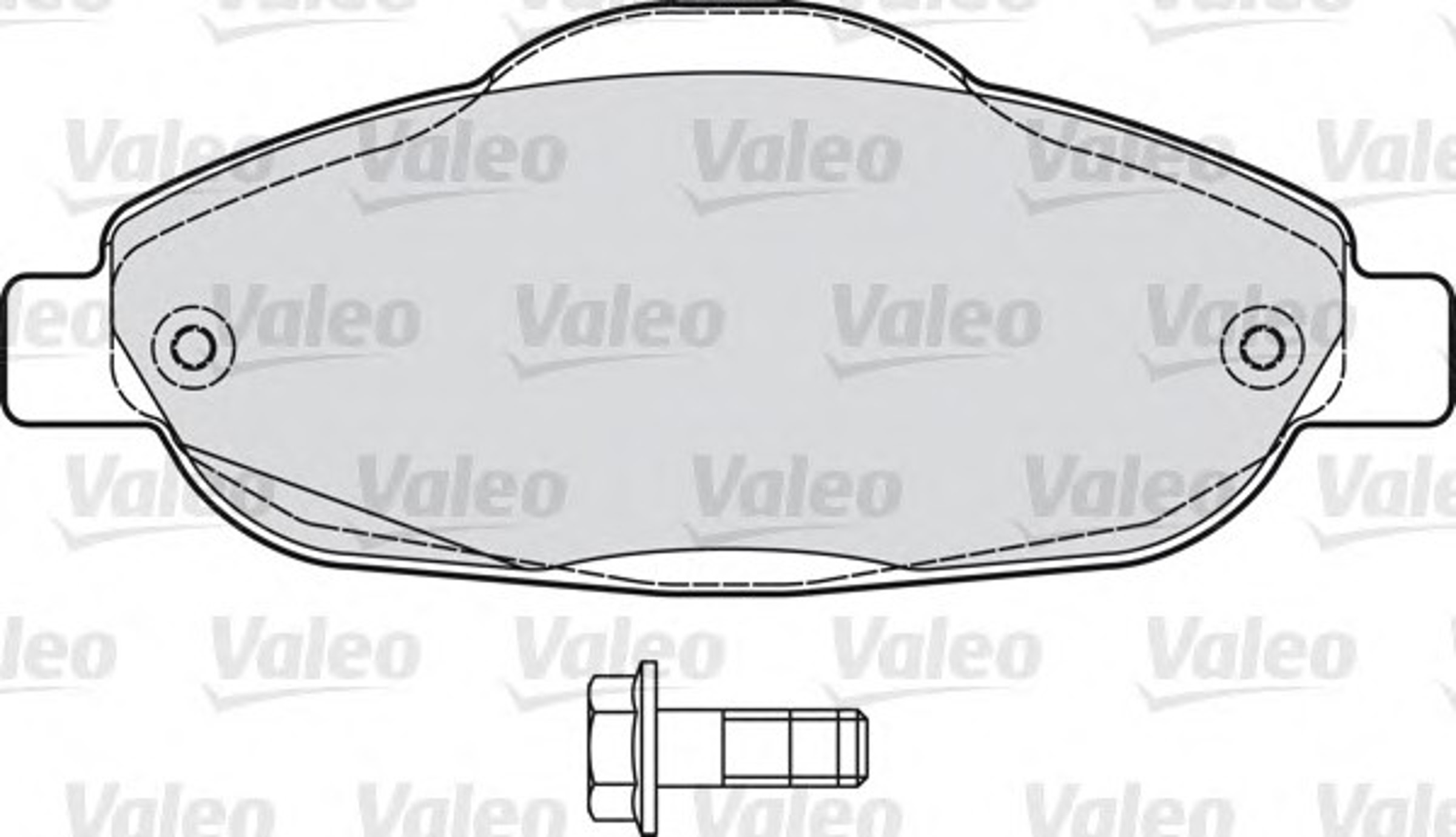 Колодка тормозная дисковая комплект VALEO 598927