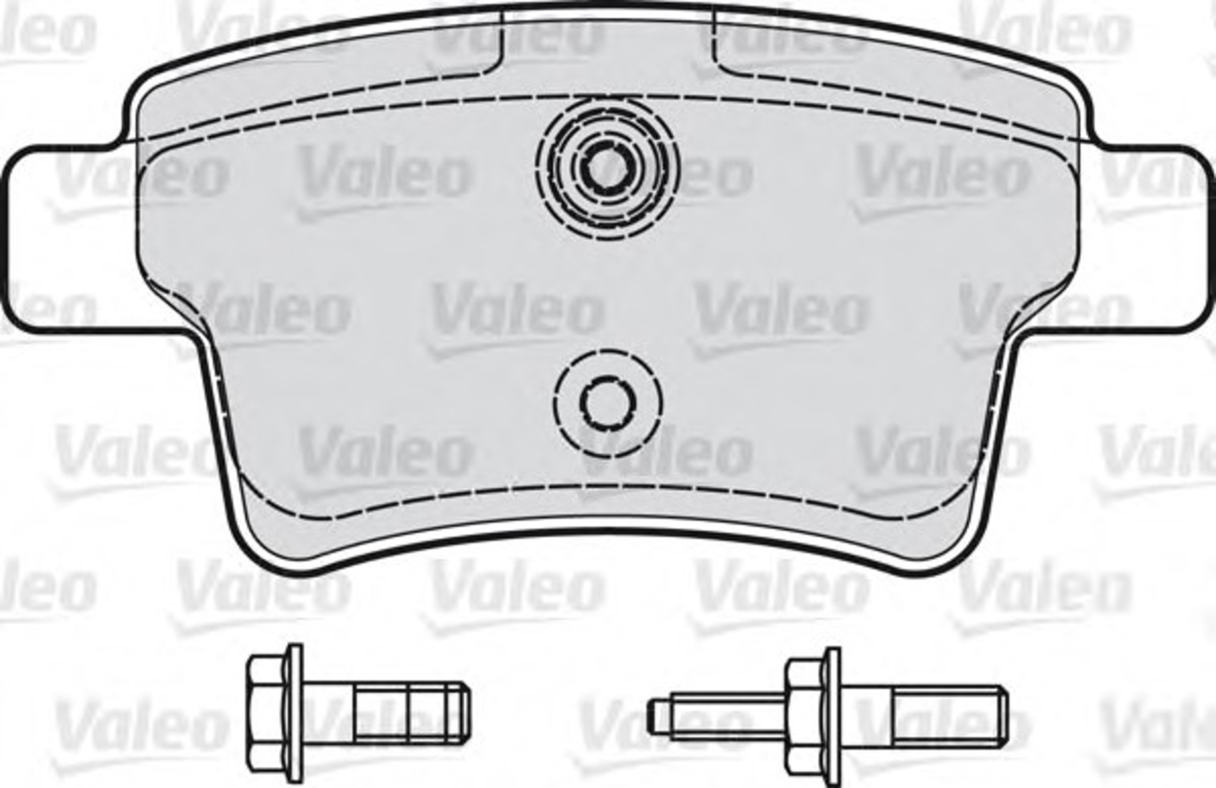 Колодки тормозные дисковые VALEO 598936