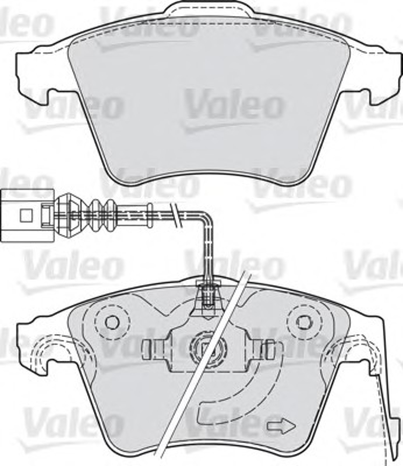 Колодки тормозные дисковые VALEO 598940