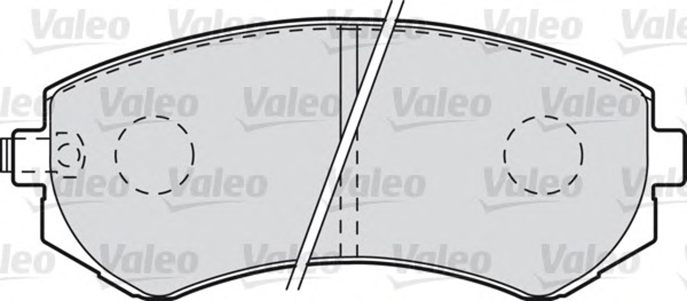Комплект тормозных колодок дисковый тормоз VALEO 601002