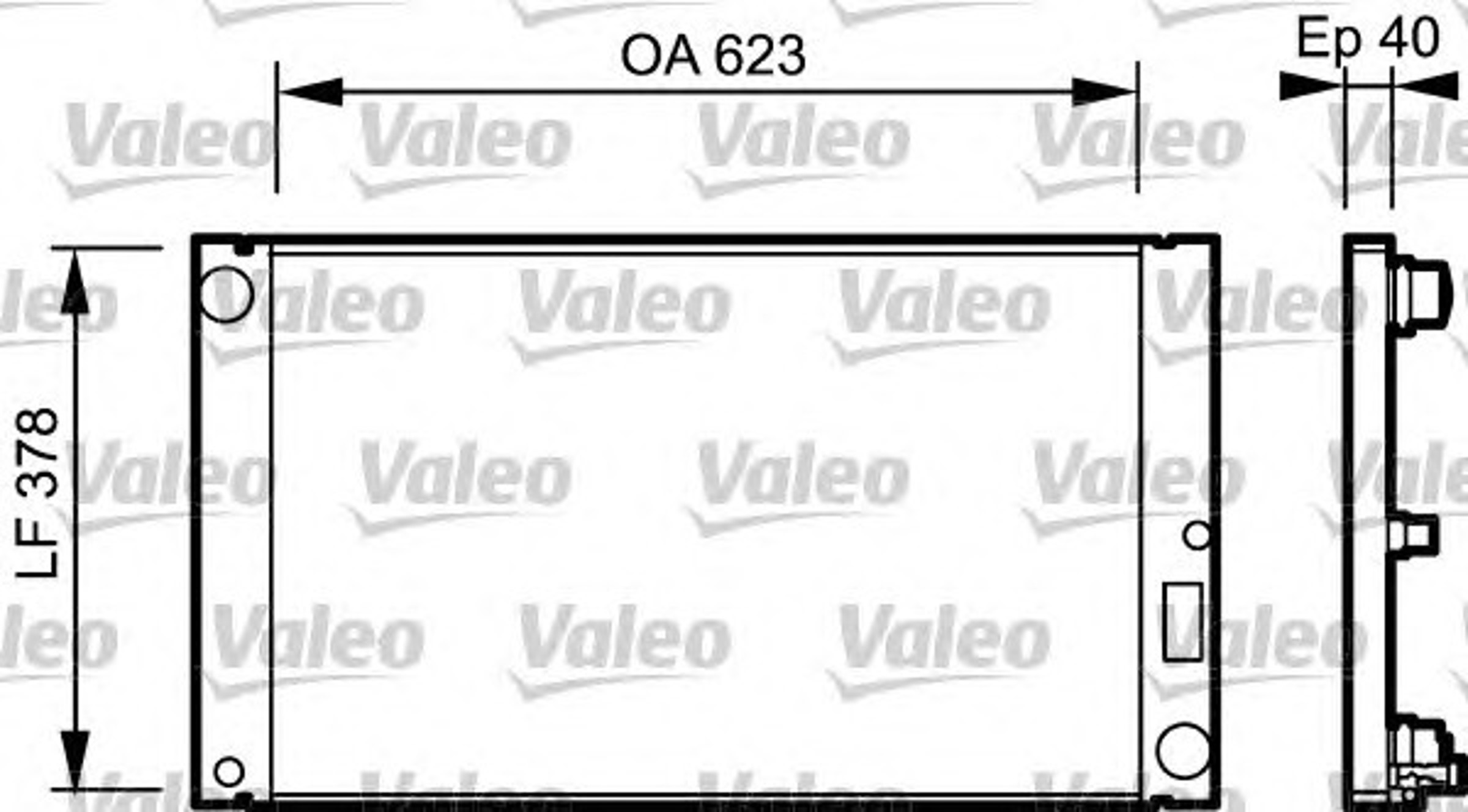 Радиатор системы охлаждения VALEO 735036
