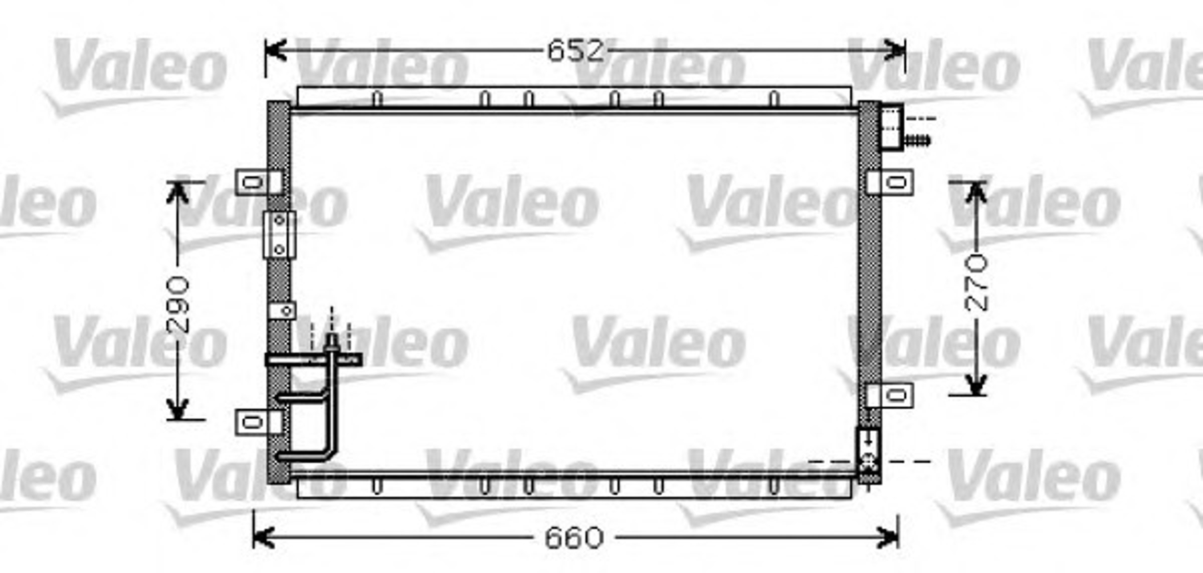 Радиатор кондиционера VALEO 818080