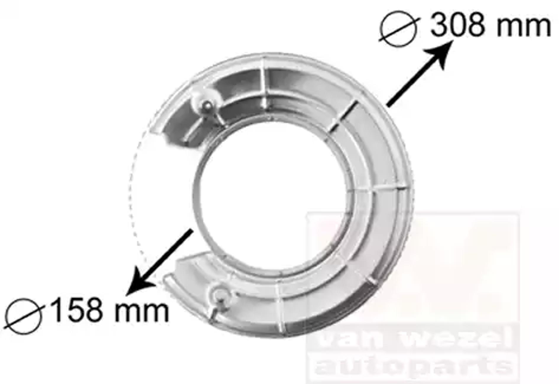 Кожух тормозного диска VAN WEZEL 3766373