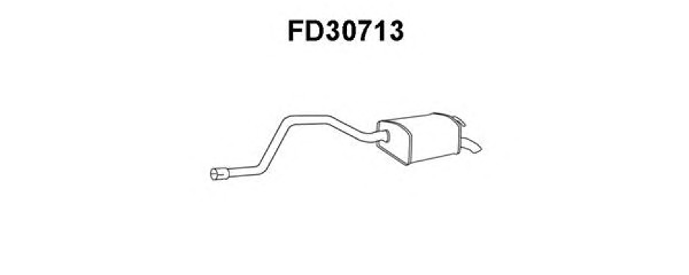 Глушитель выхлопных газов конечный VENEPORTE FD30713