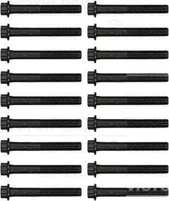 Комплект болтов гбц (m12x1.25x91mm) mitsubishi l200 / triton 2.5 05-15 montero sport ii 2.5 08-15 18шт VICTOR REINZ 14-17028-01