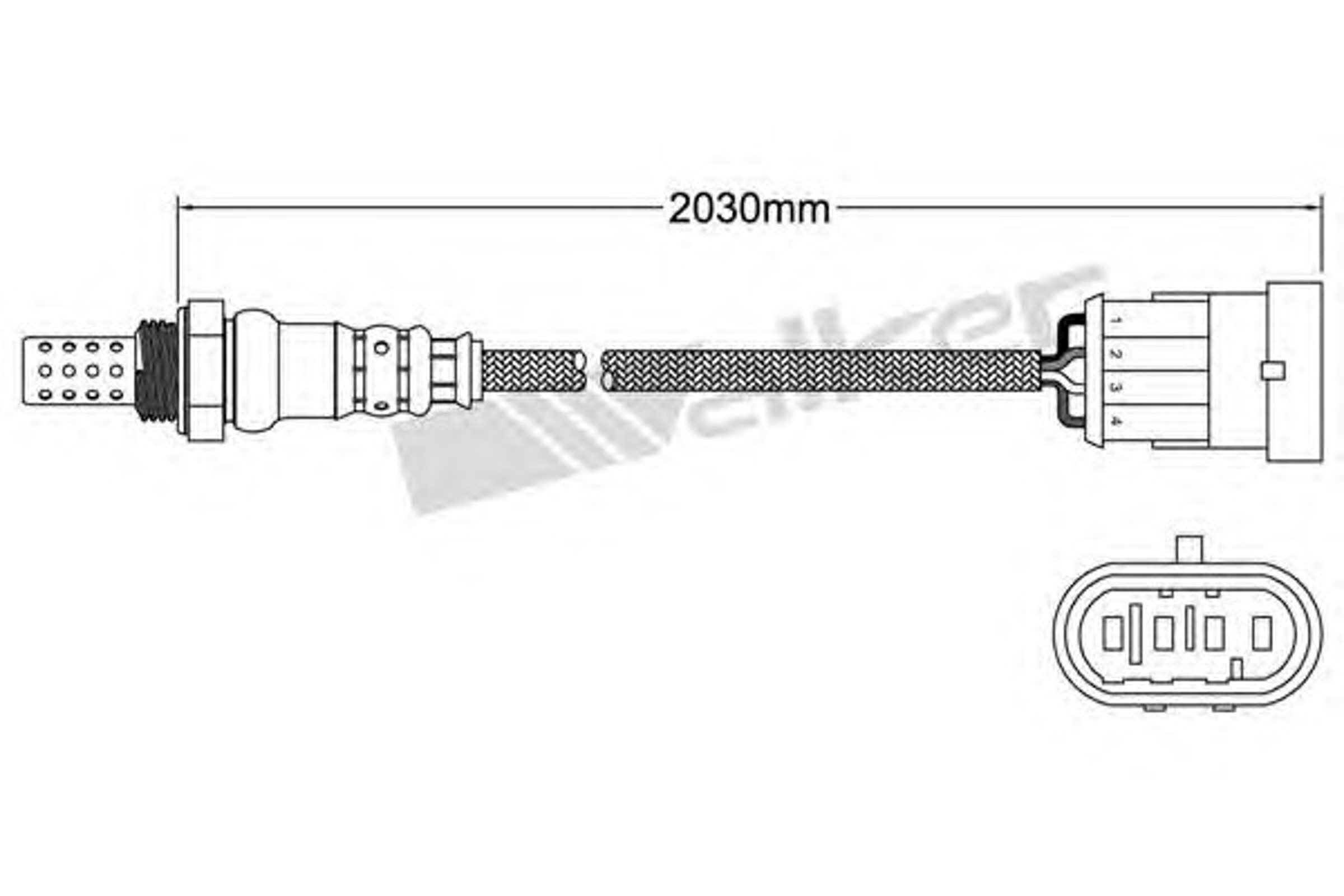 Лямбда-зонд WALKER PRODUCTS 250-24696