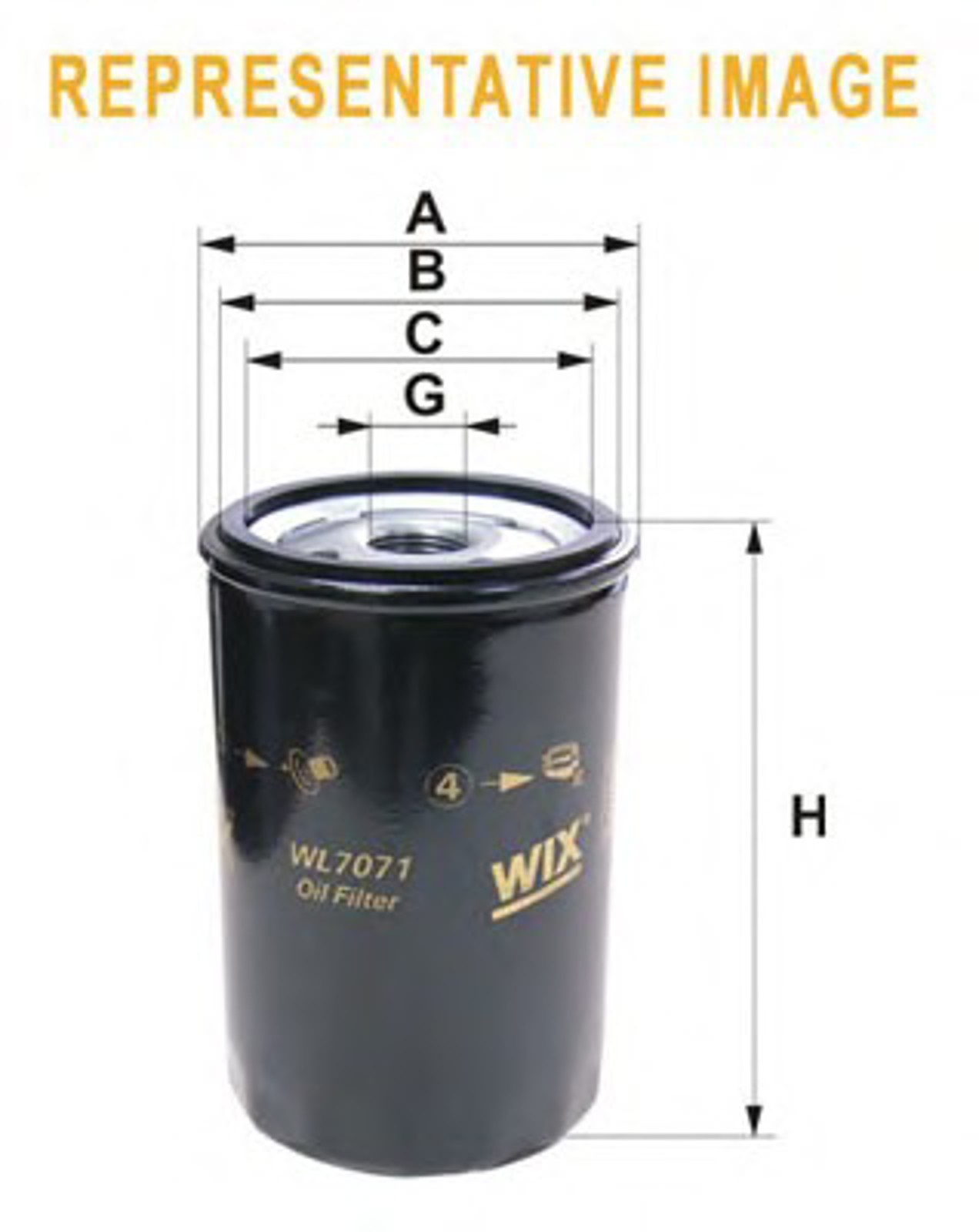 Фильтр масляный WIX WL7087