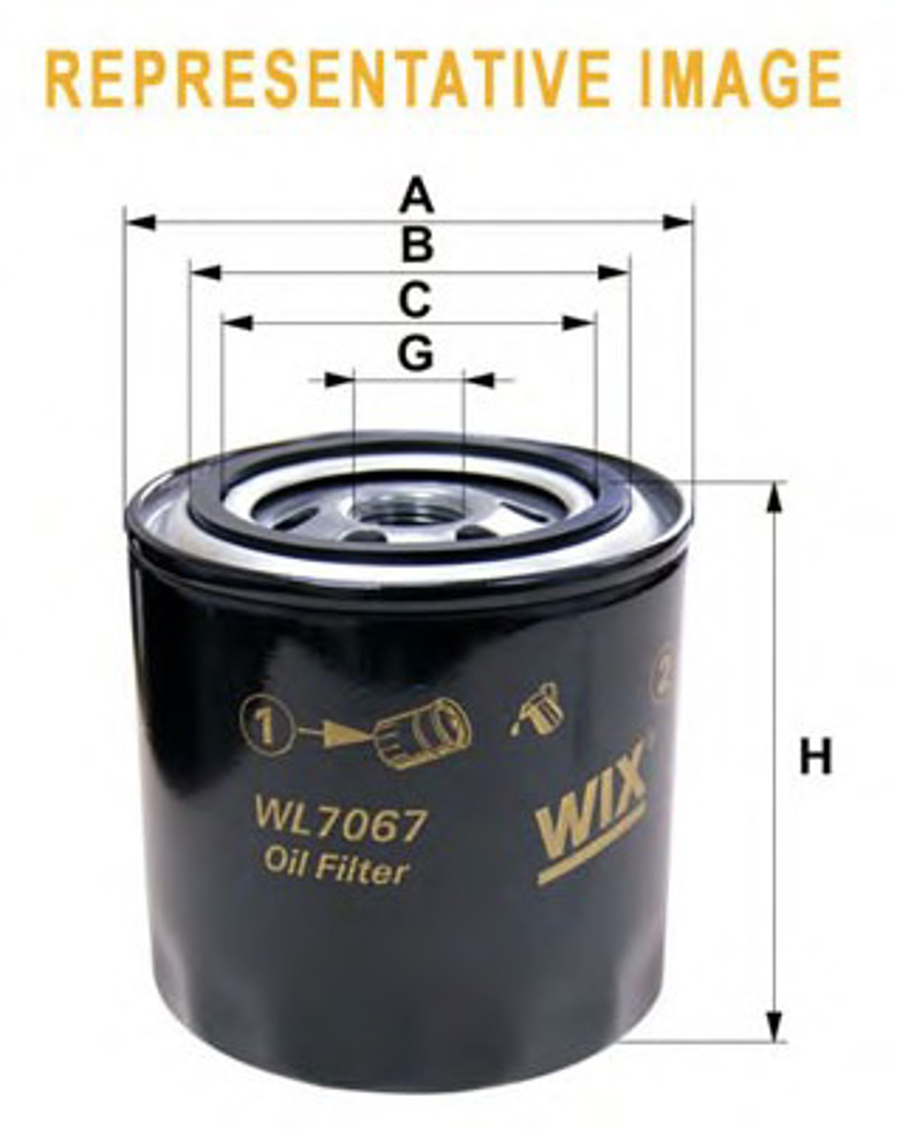 Фильтр масляный WIX WL7108