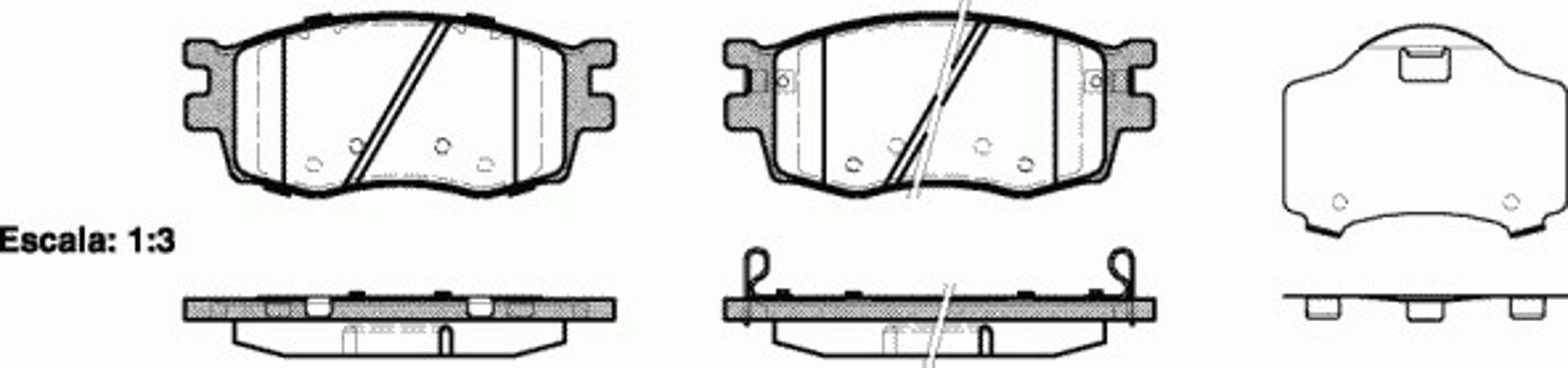 Колодки тормозные дисковые WOKING P13083.02