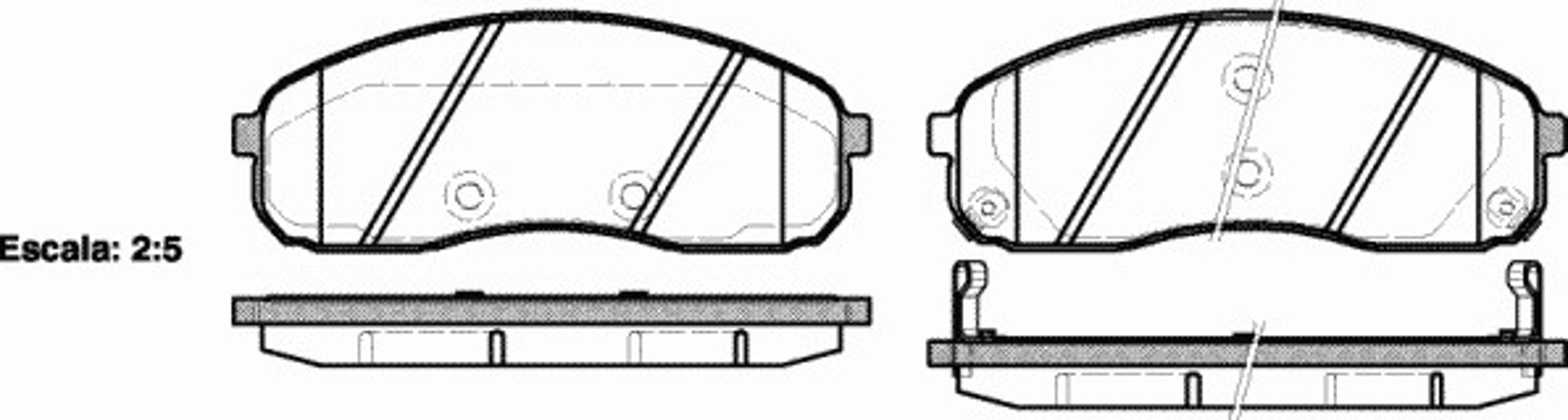 Колодки тормозные дисковые WOKING P13443.02