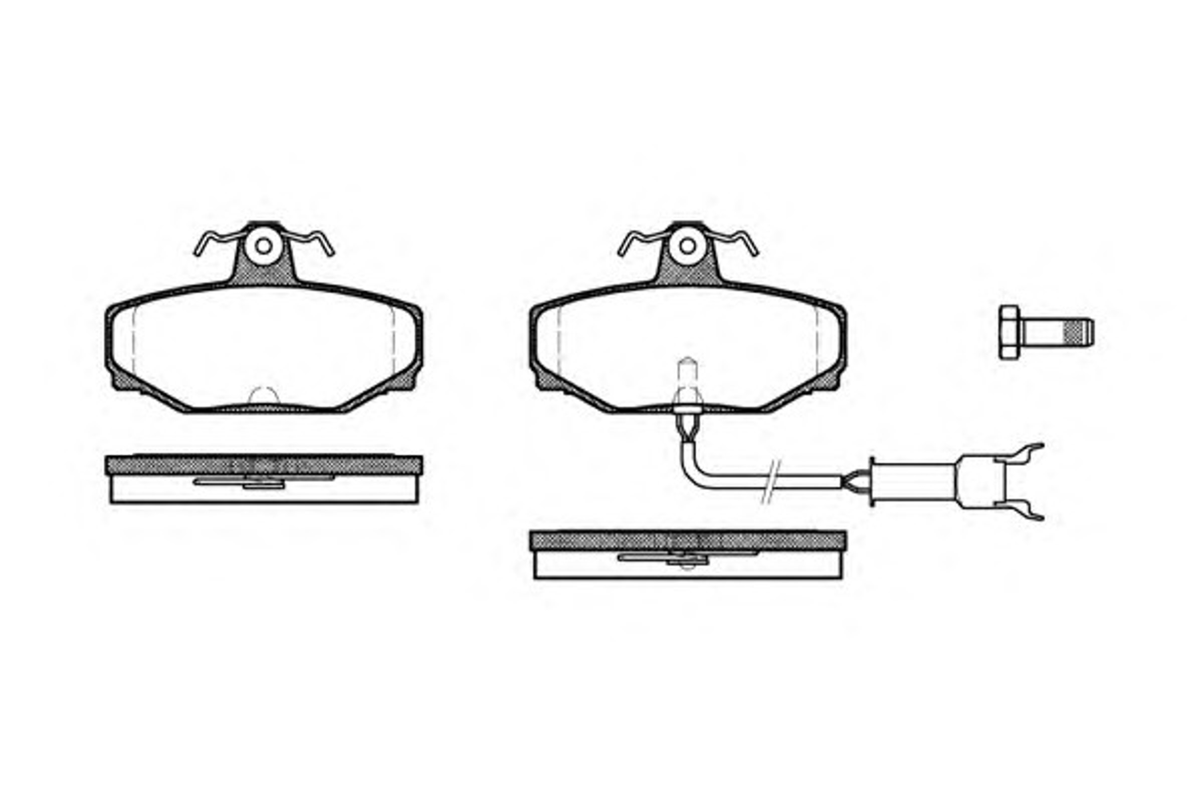 Колодки тормозные дисковые WOKING P2043.12