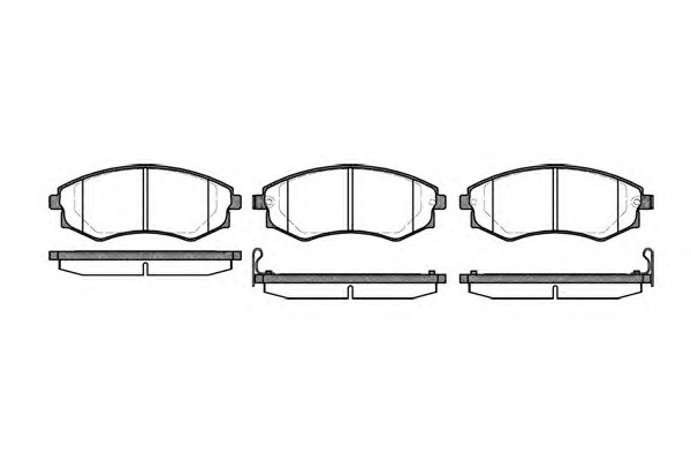 Колодки тормозные дисковые WOKING P2183.12