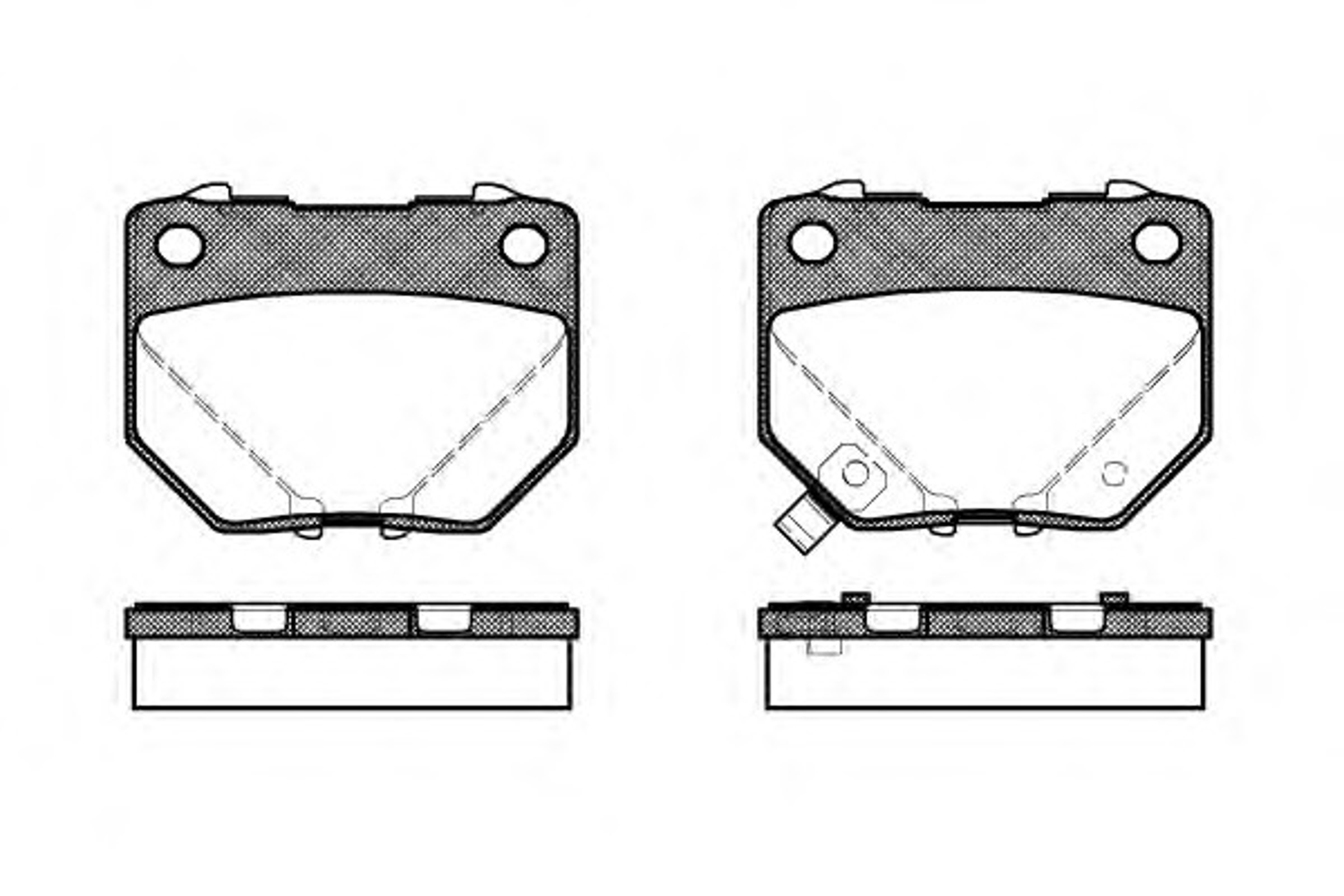Колодки тормозные дисковые WOKING P2653.21