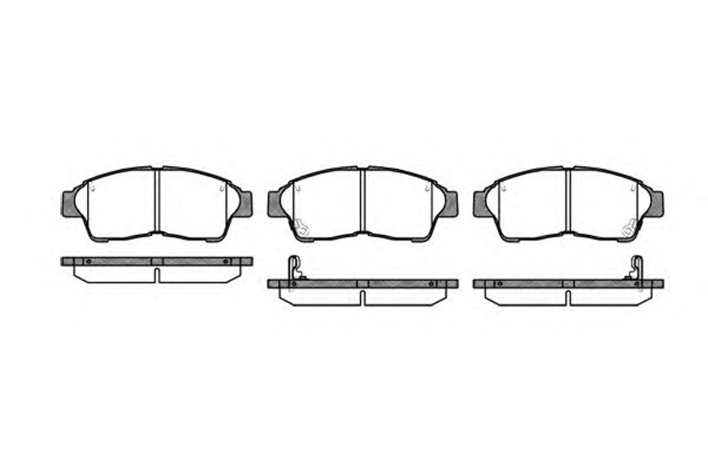 Колодки тормозные дисковые WOKING P5023.42