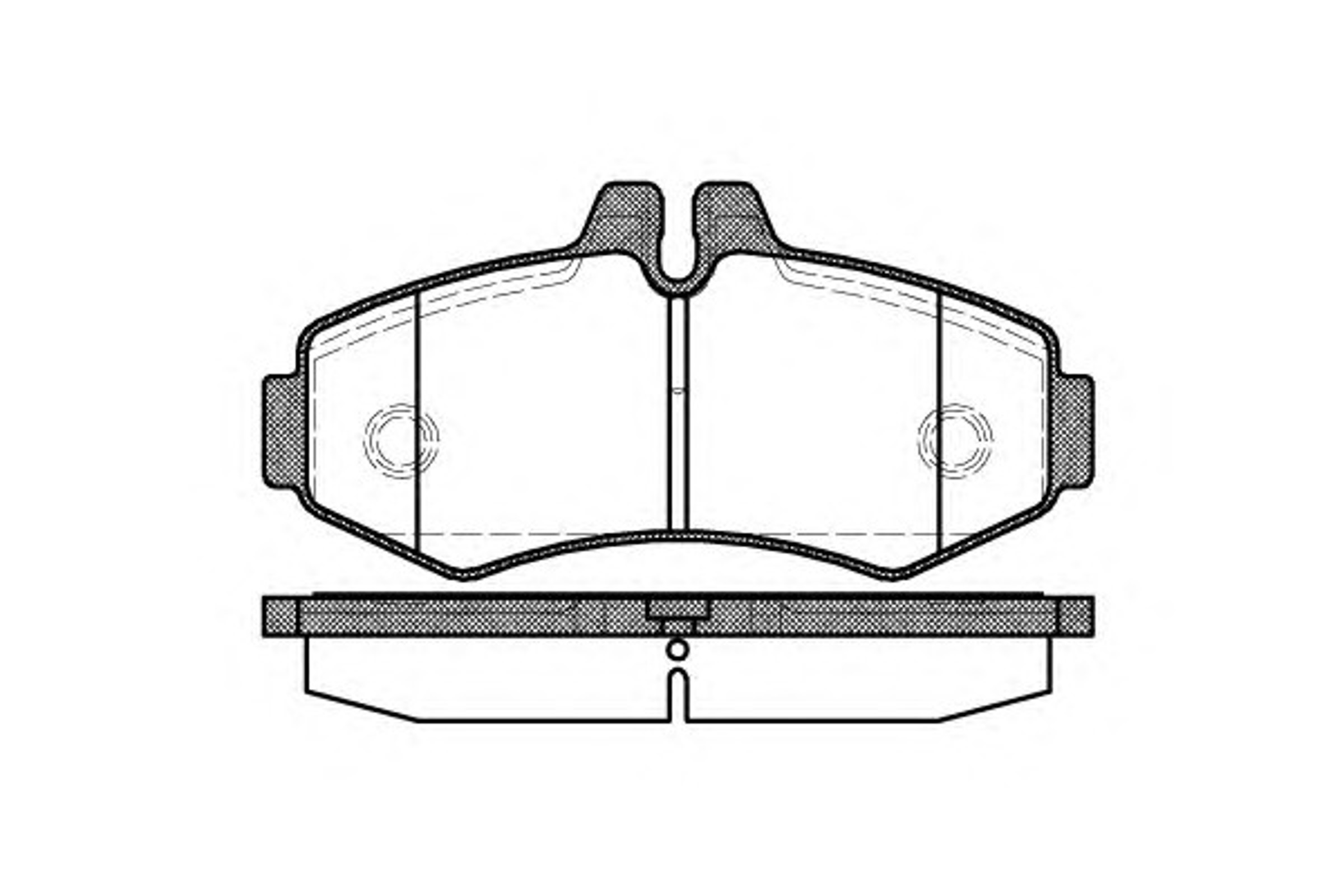 Комплект тормозных колодок дисковый тормоз WOKING P6013.00