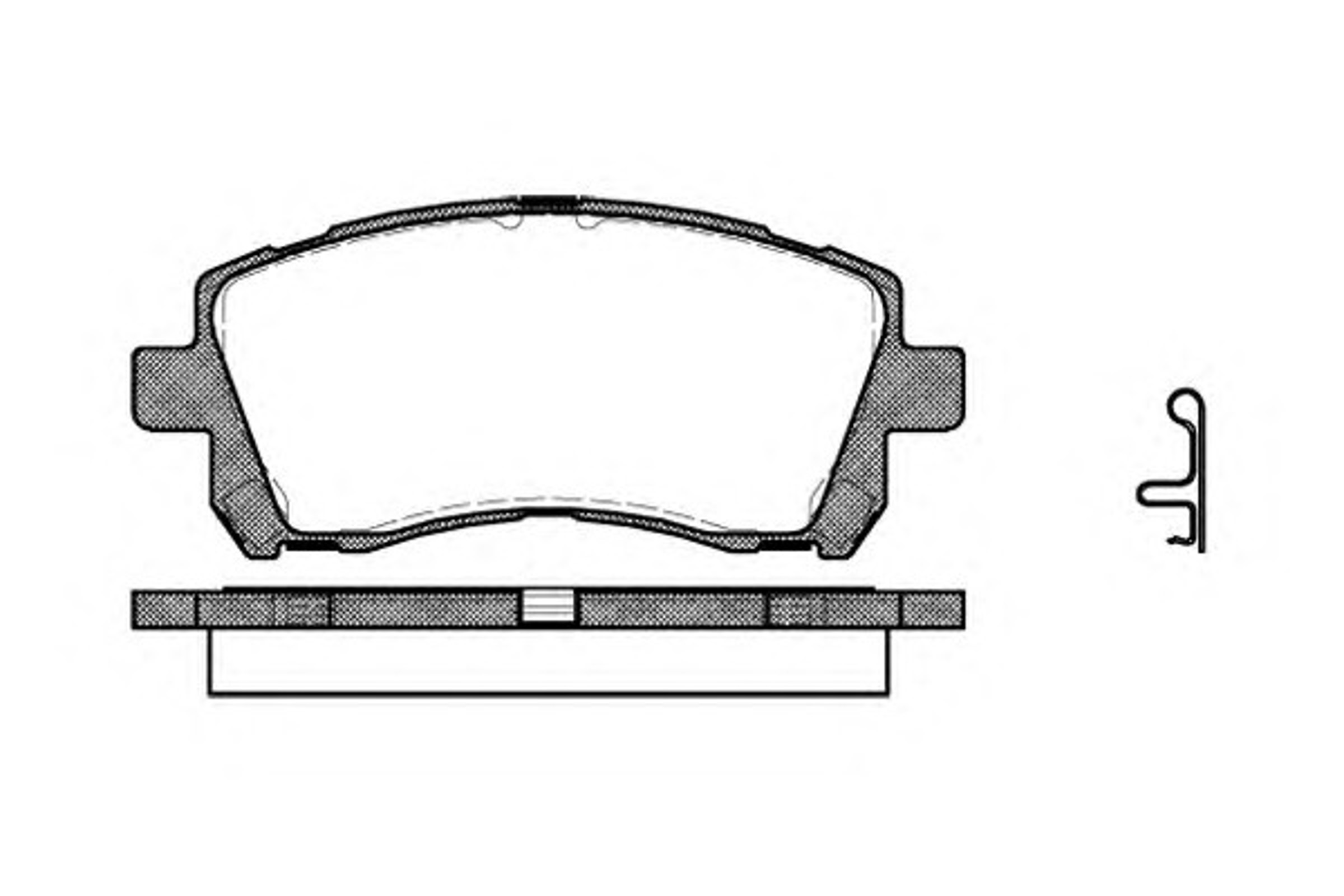 Колодки тормозные дисковые WOKING P7553.02