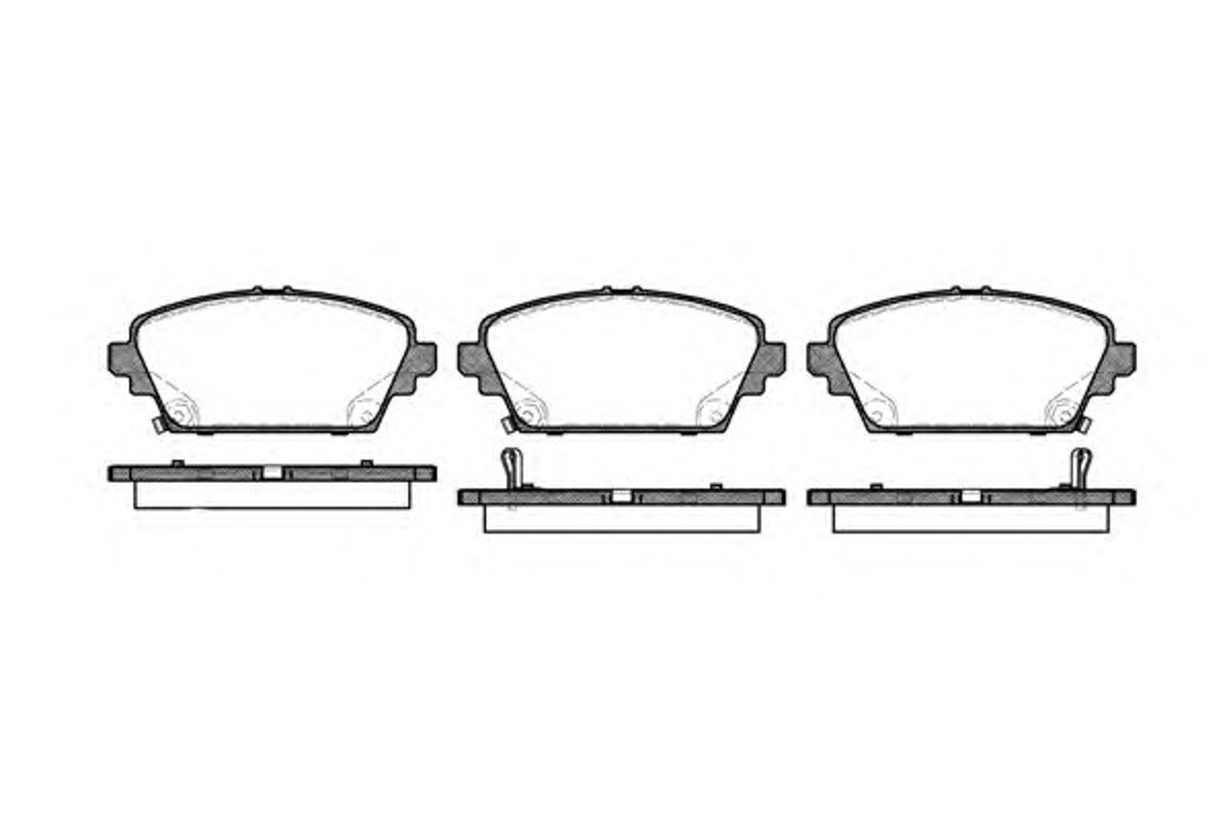 Колодки тормозные дисковые WOKING P7943.02