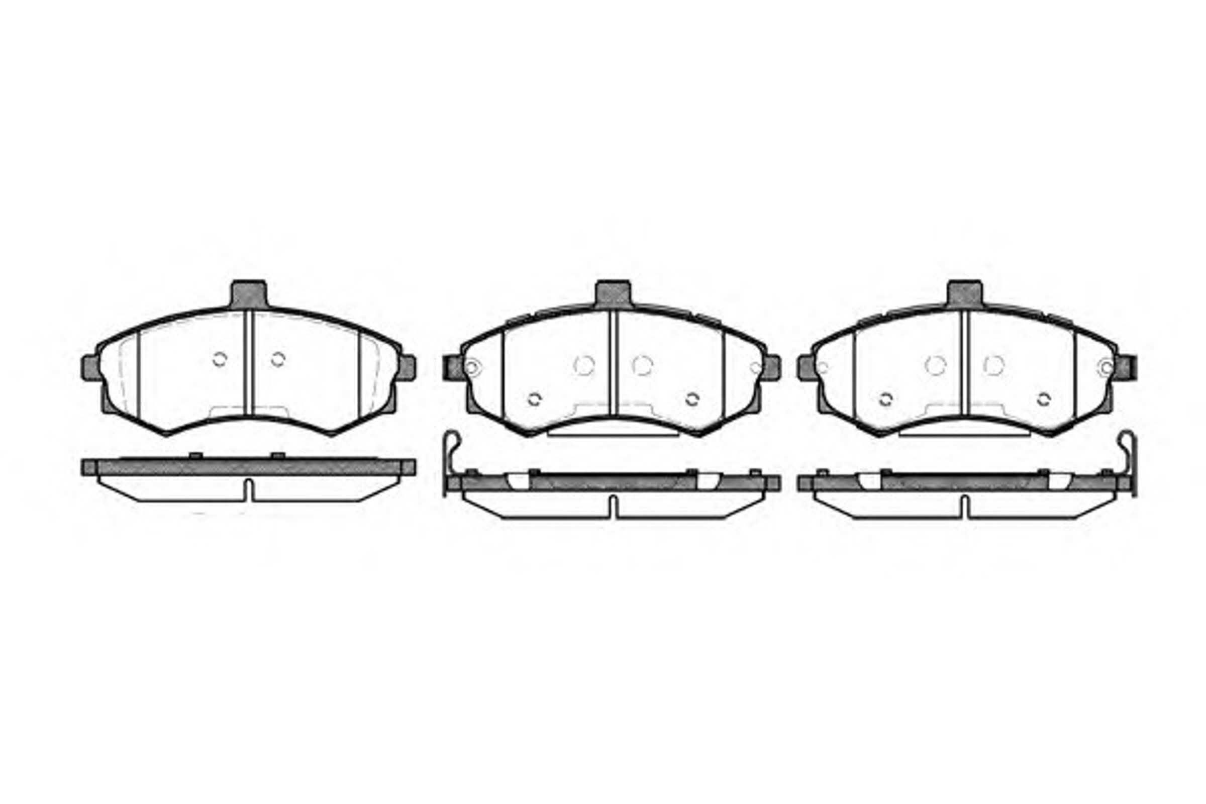 Колодки тормозные дисковые WOKING P9933.02
