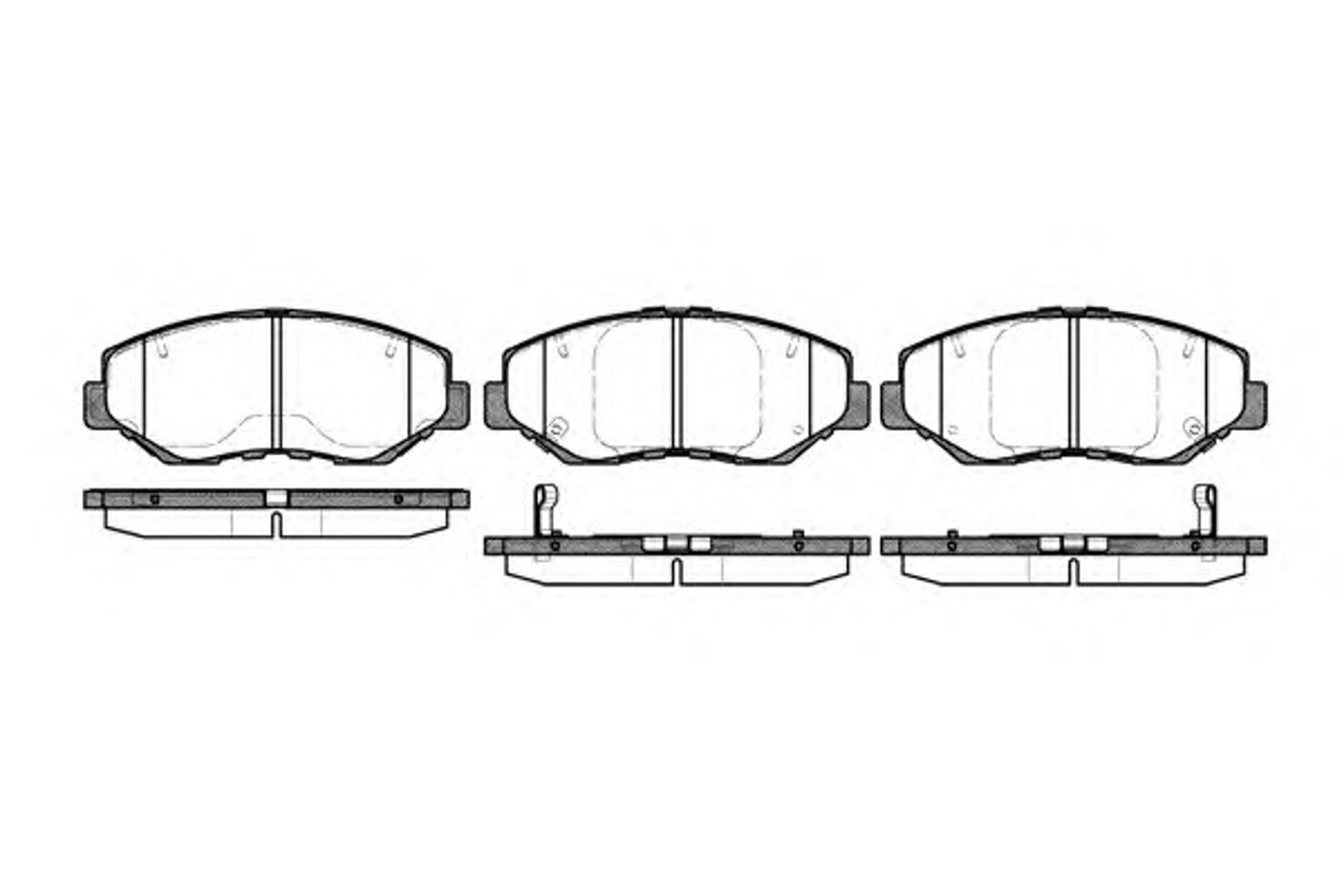 Колодки тормозные дисковые WOKING P9993.00