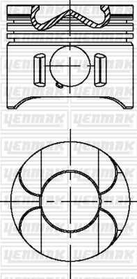 Поршень двс YENMAK 31-04696-000