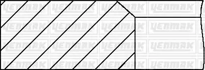 Кольца поршневые citroen / peugeot / d78.5 (std) YENMAK 91-09929-000