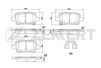 Bs-1303 колодки торм. диск. задн. opel astra k 15- insignia b 17- ZEKKERT BS-1303